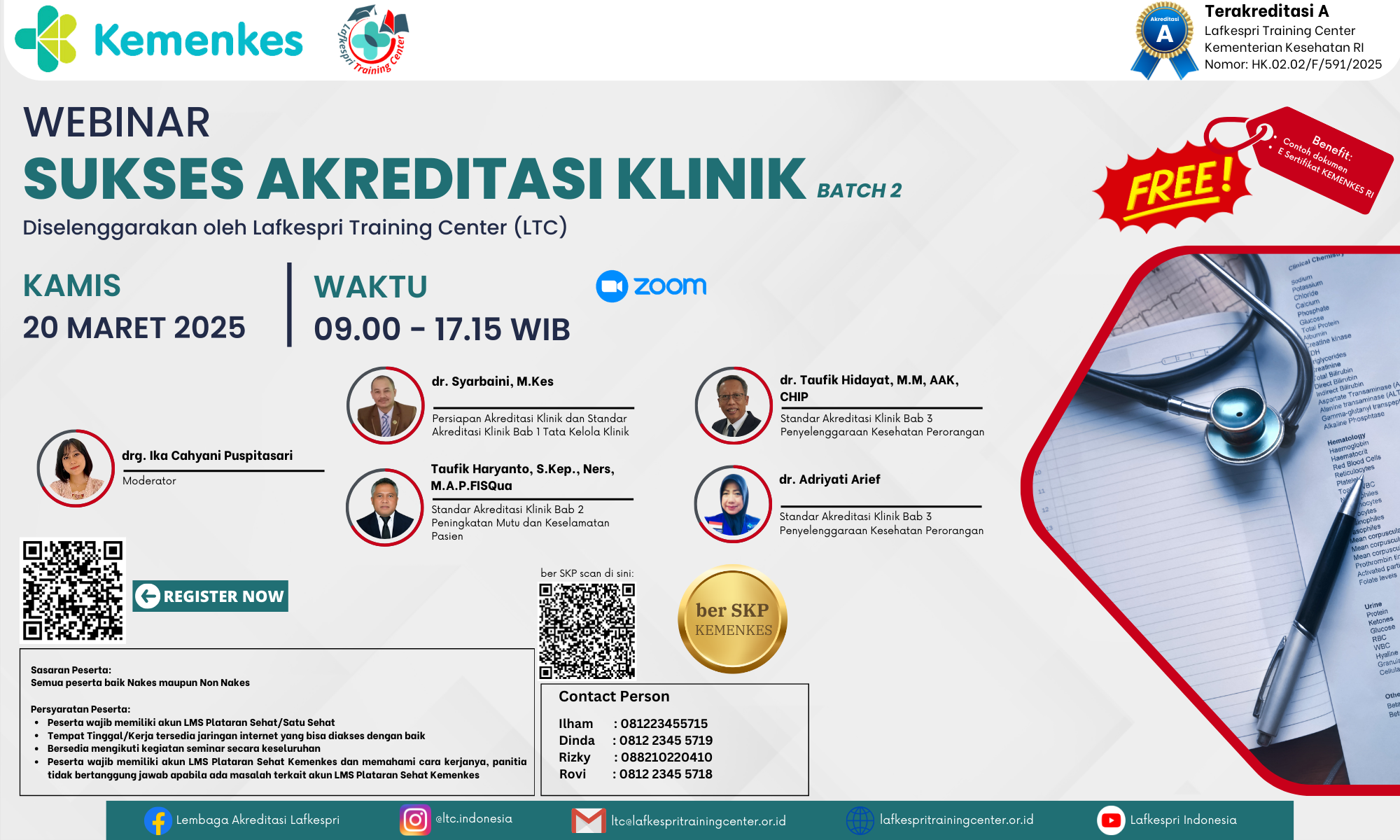 Webinar Sukses Akreditasi Klinik Angkatan 2