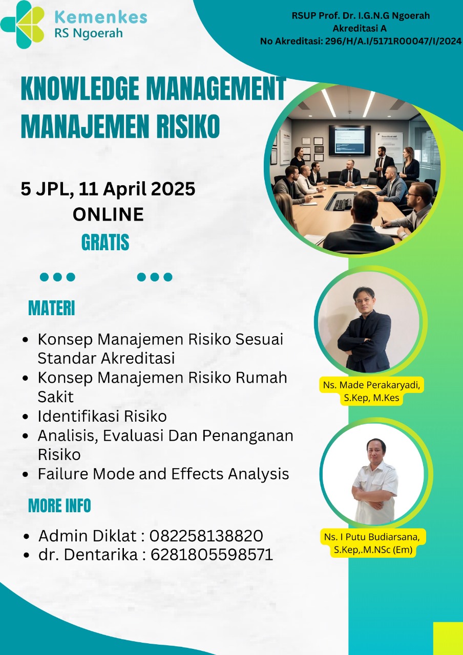 Seminar KNOWLEDGE MANAGEMENT MANAJEMEN RISIKO Angkatan 1