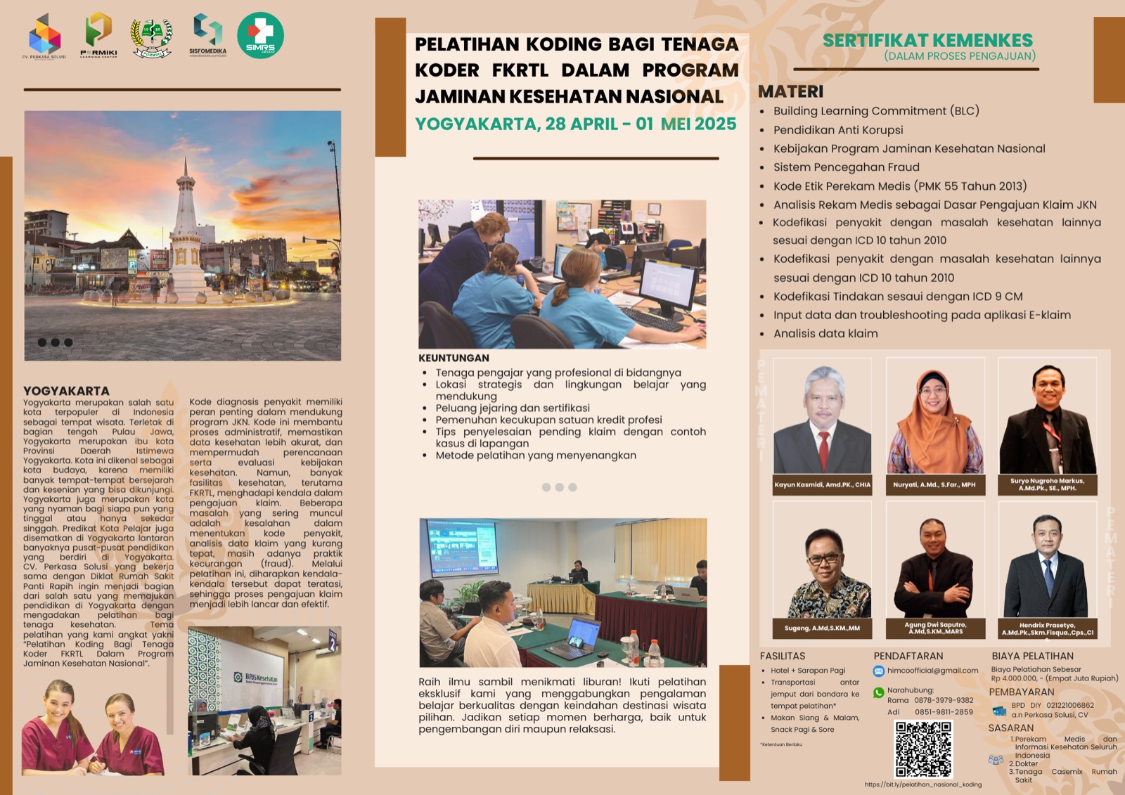 Pelatihan Pengkodean Diagnosis Penyakit dan Tindakan bagi Tenaga Koder di FKRTL dalam Program Jaminan Kesehatan Nasional Angkatan 1