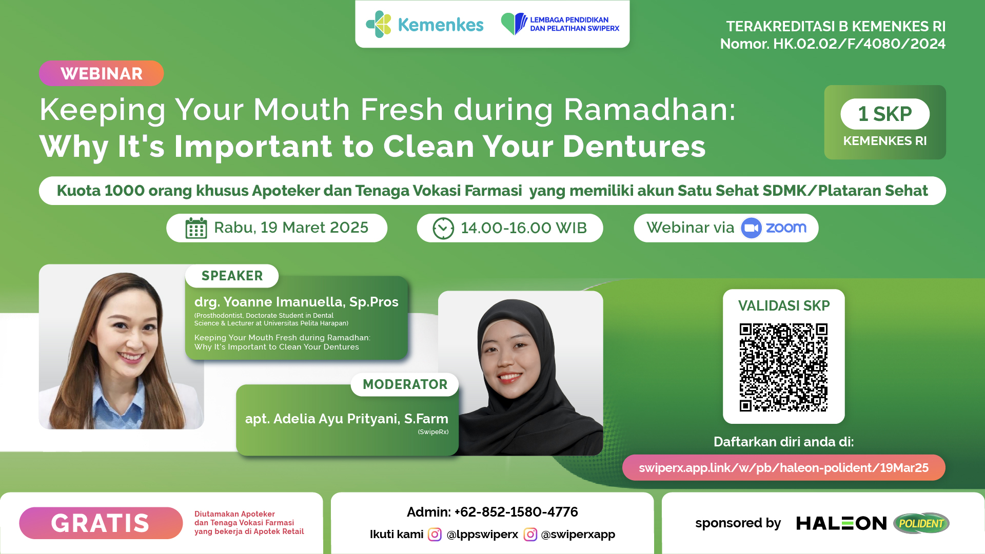 Keeping Your Mouth Fresh During Ramadhan : Why It's Important To Clean Your Dentures Angkatan 1