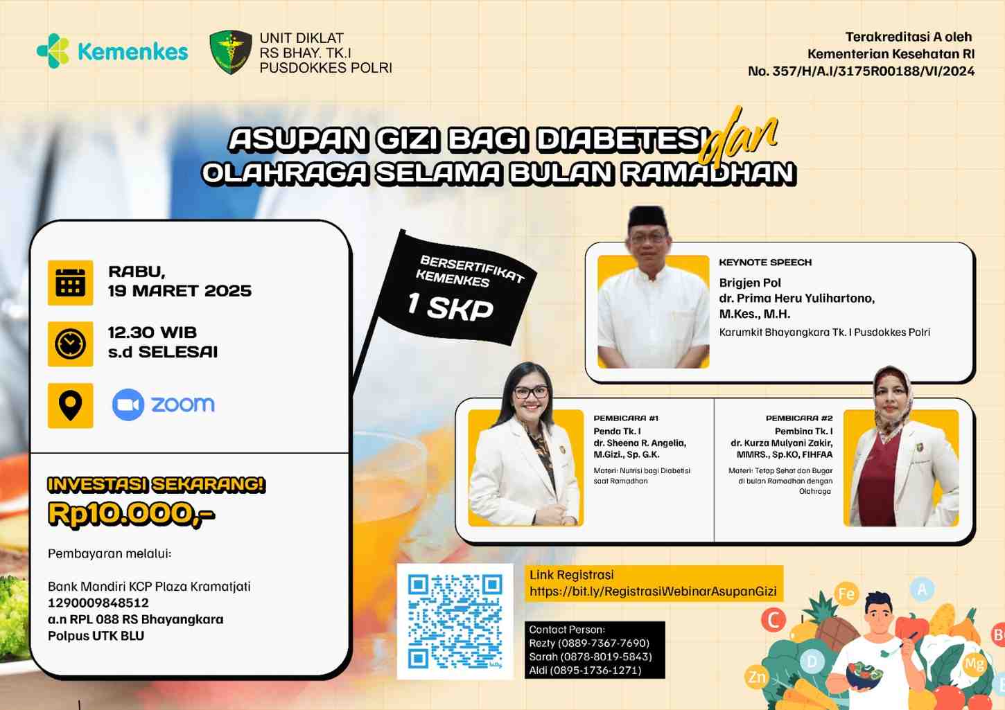 ASUPAN GIZI BAGI DIABETESI DAN  OLAHRAGA SELAMA BULAN RAMADHAN Angkatan 1