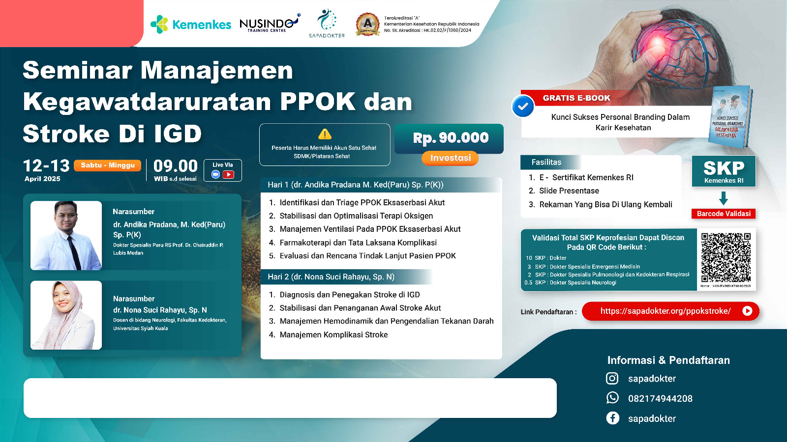 Manajemen Kegawatdaruratan PPOK dan Stroke di IGD Angkatan 1