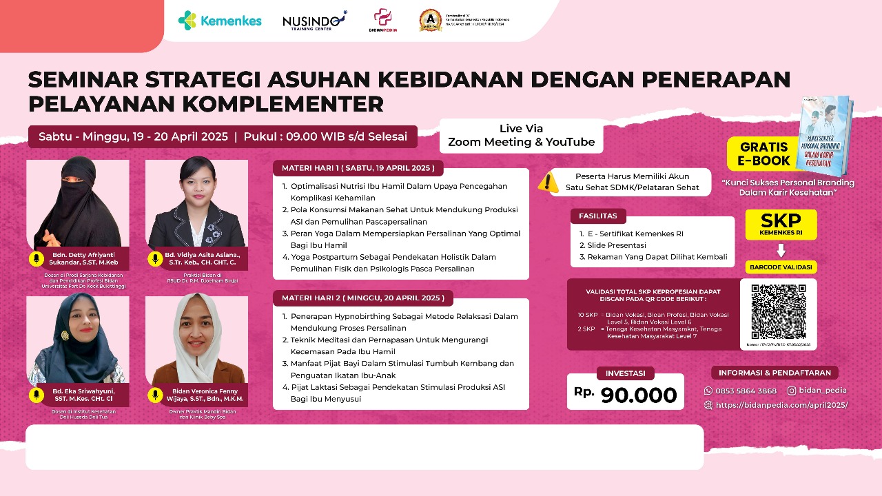 Strategi Asuhan Kebidanan Dengan Penerapan Pelayanan Komplementer Angkatan 1