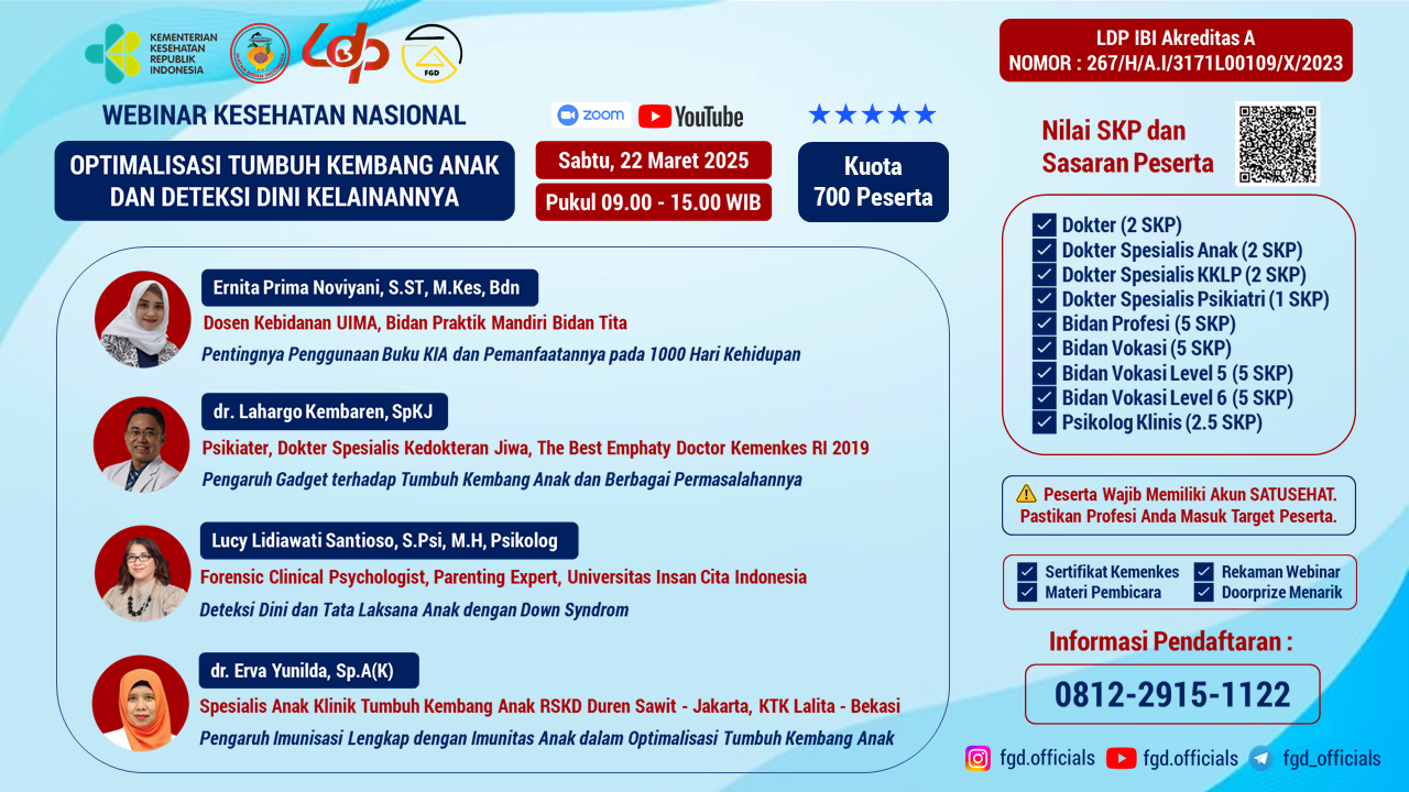 Optimalisasi Tumbuh Kembang Anak Dan Deteksi Dini Kelainannya Angkatan 1