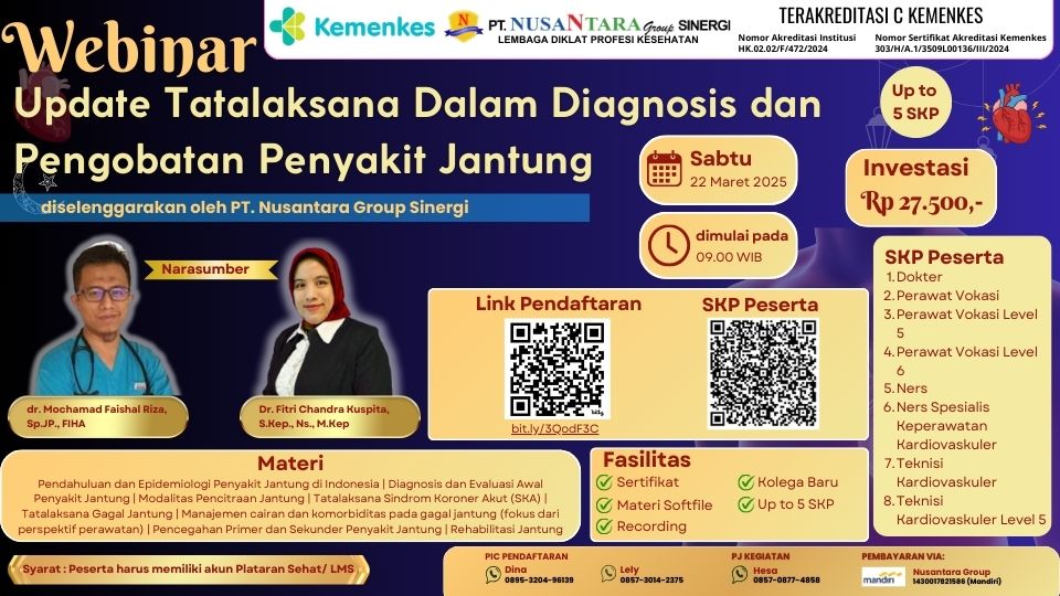 Webinar Update Tatalaksana Dalam Diagnosis dan Pengobatan Penyakit Jantung Angkatan 1