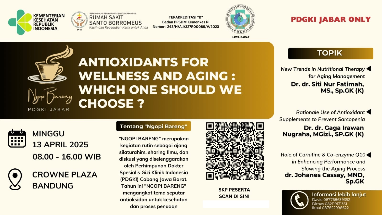 Antioxidants for wellness and aging : Which one should we choose?  Angkatan 1