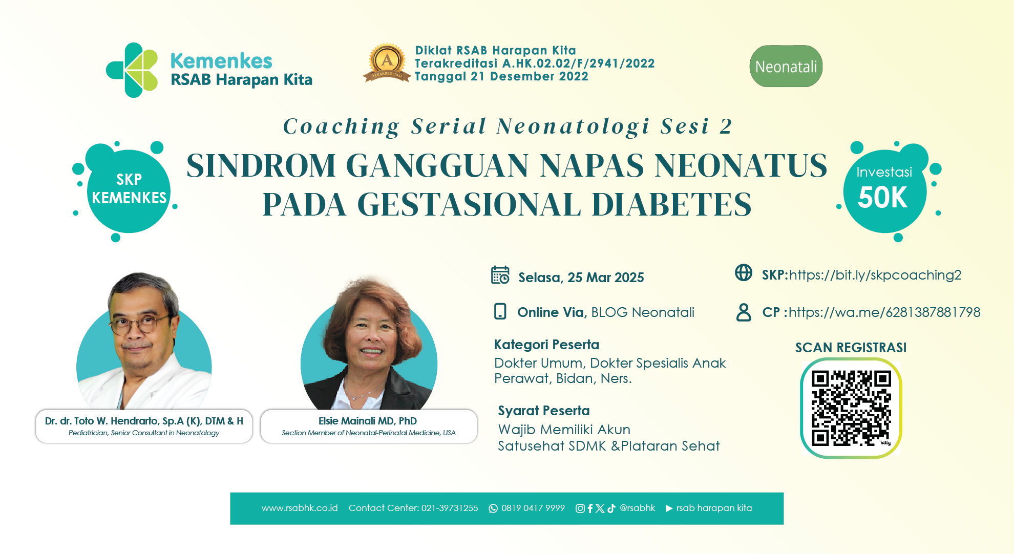 WEBINAR SINDROM GANGGUAN NAPAS NEONATUS PADA GESTASIONAL DIABETES Angkatan 1