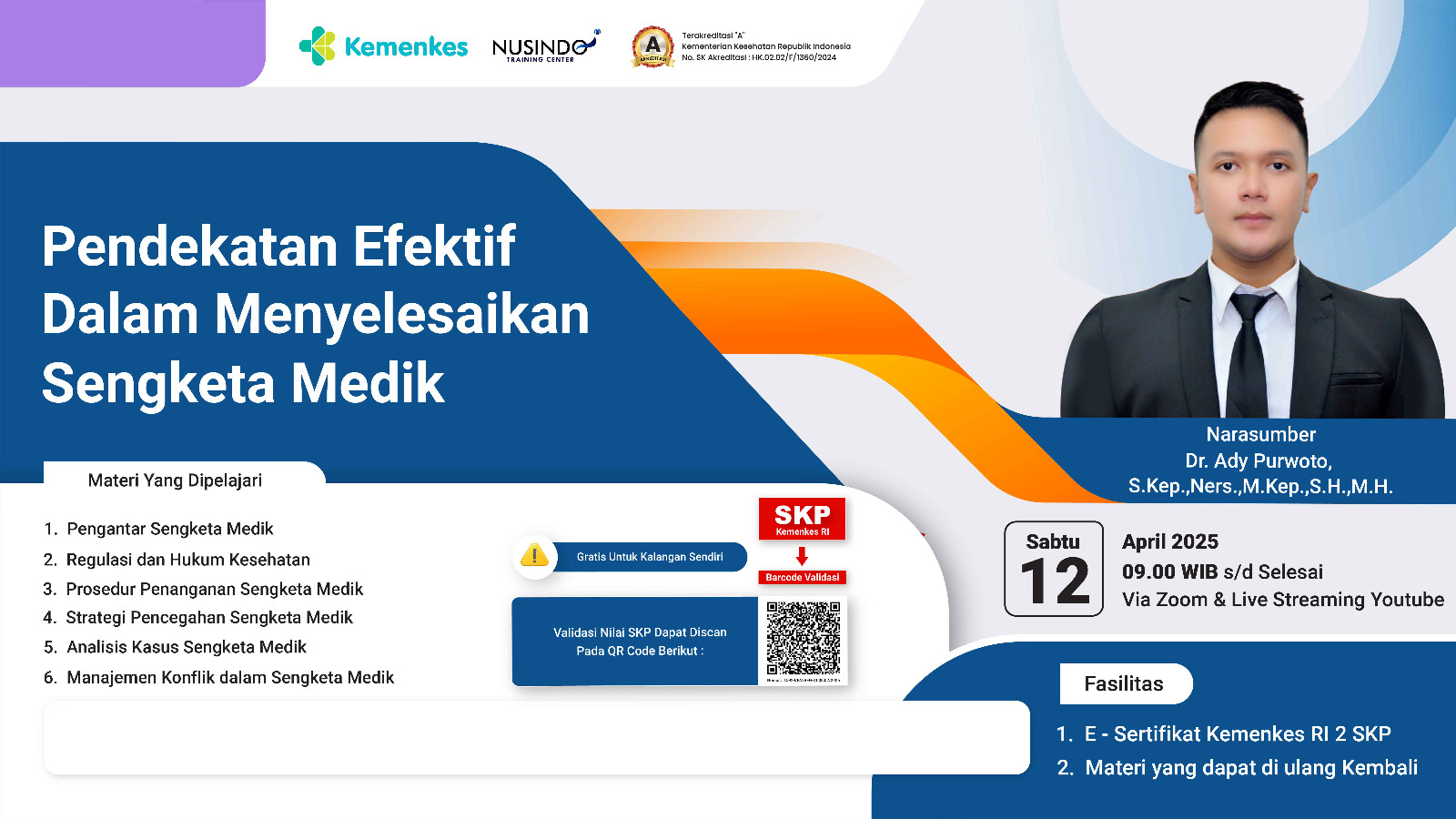 Pendekatan Efektif dalam Menyelesaikan Sengketa Medik Angkatan 1