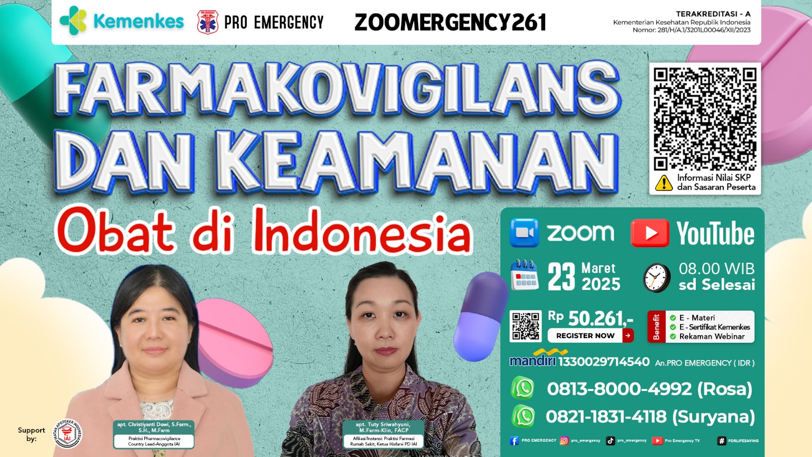Webinar Farmakovigilans dan Keamanan Obat di Indonesia Angkatan 1
