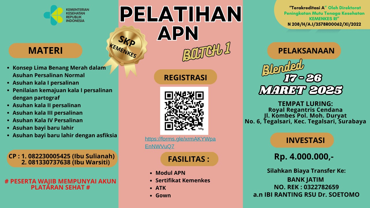 Pelatihan Klinik Asuhan Persalinan Normal Bagi Dokter, Bidan Dan Perawat Di Fasilitas Pelayanan Kesehatan Angkatan 1