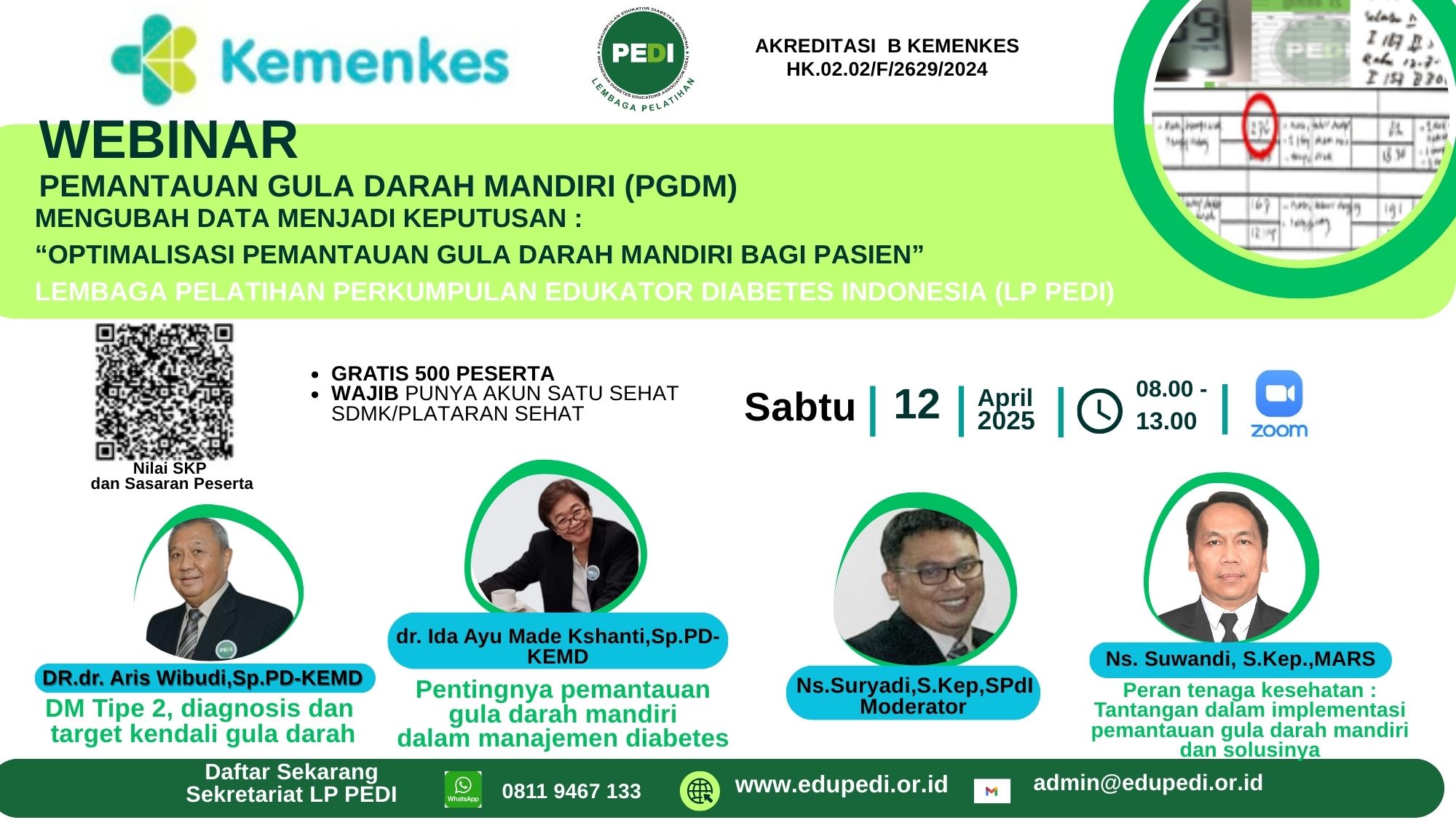 Pemantauan  Gula Darah Mandiri (PGDM) Mengubah Data Menjadi Keputusan: “Optimalisasi Pemantauan Gula Darah Mandiri bagi Pasien Angkatan 1