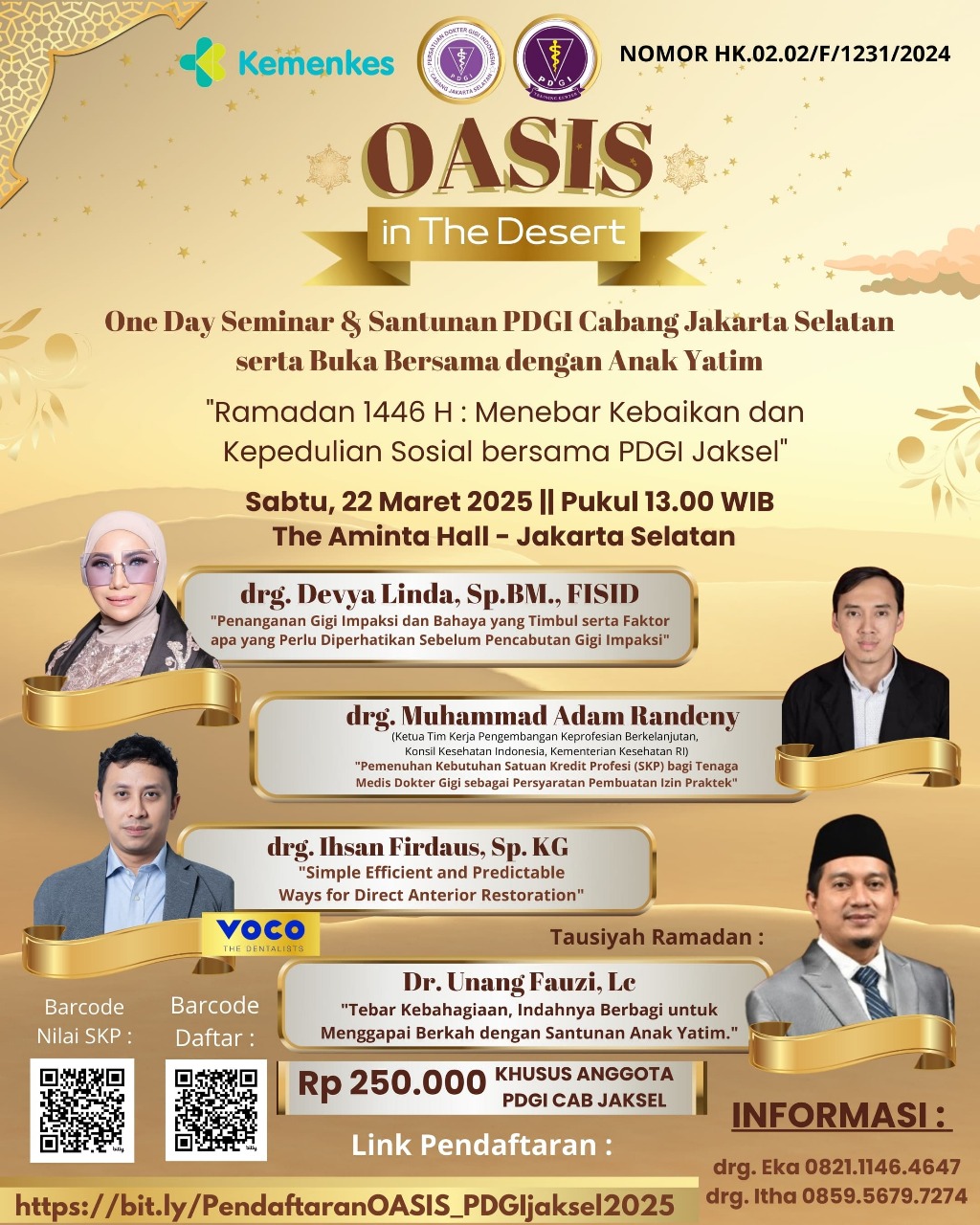 OASIS (One dAy Seminar & Santunan)  Angkatan 1