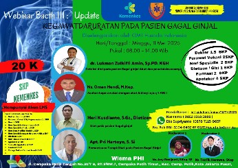 UPDATE KEGAWATDARURATAN PADA PASIEN GAGAL GINJAL  Angkatan 3