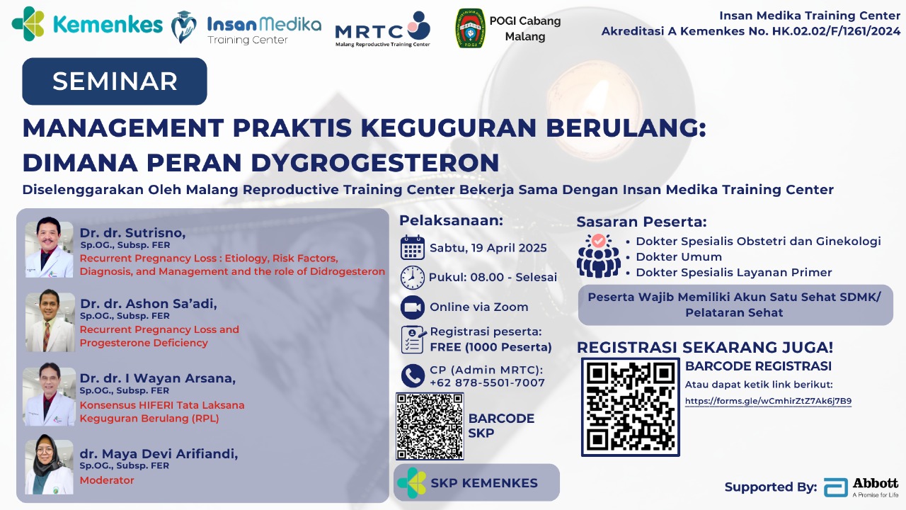 Managemen Praktis Keguguran Berulang: Dimana Peran Dygrogesteron Angkatan 1