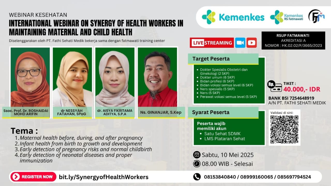 International Webinar on Synergy of Health Workers in Maintaining Maternal and Child Health Angkatan 1
