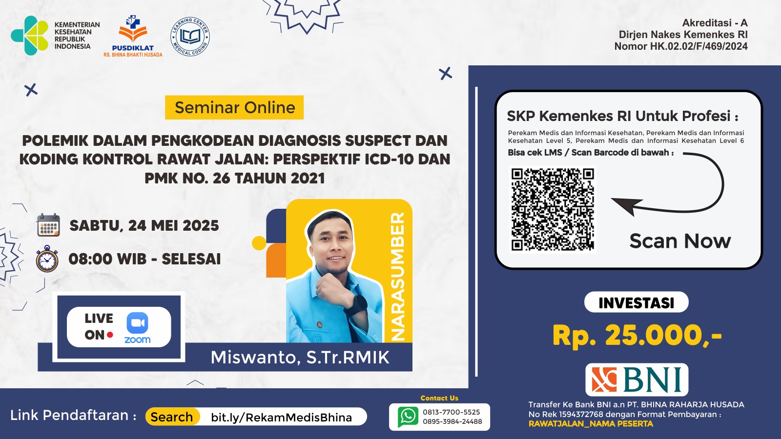 POLEMIK DALAM PENGKODEAN DIAGNOSIS SUSPECT DAN  KODING KONTROL RAWAT JALAN: PERSPEKTIF ICD-10 DAN  PMK NO. 26 TAHUN 2021  Angkatan 1