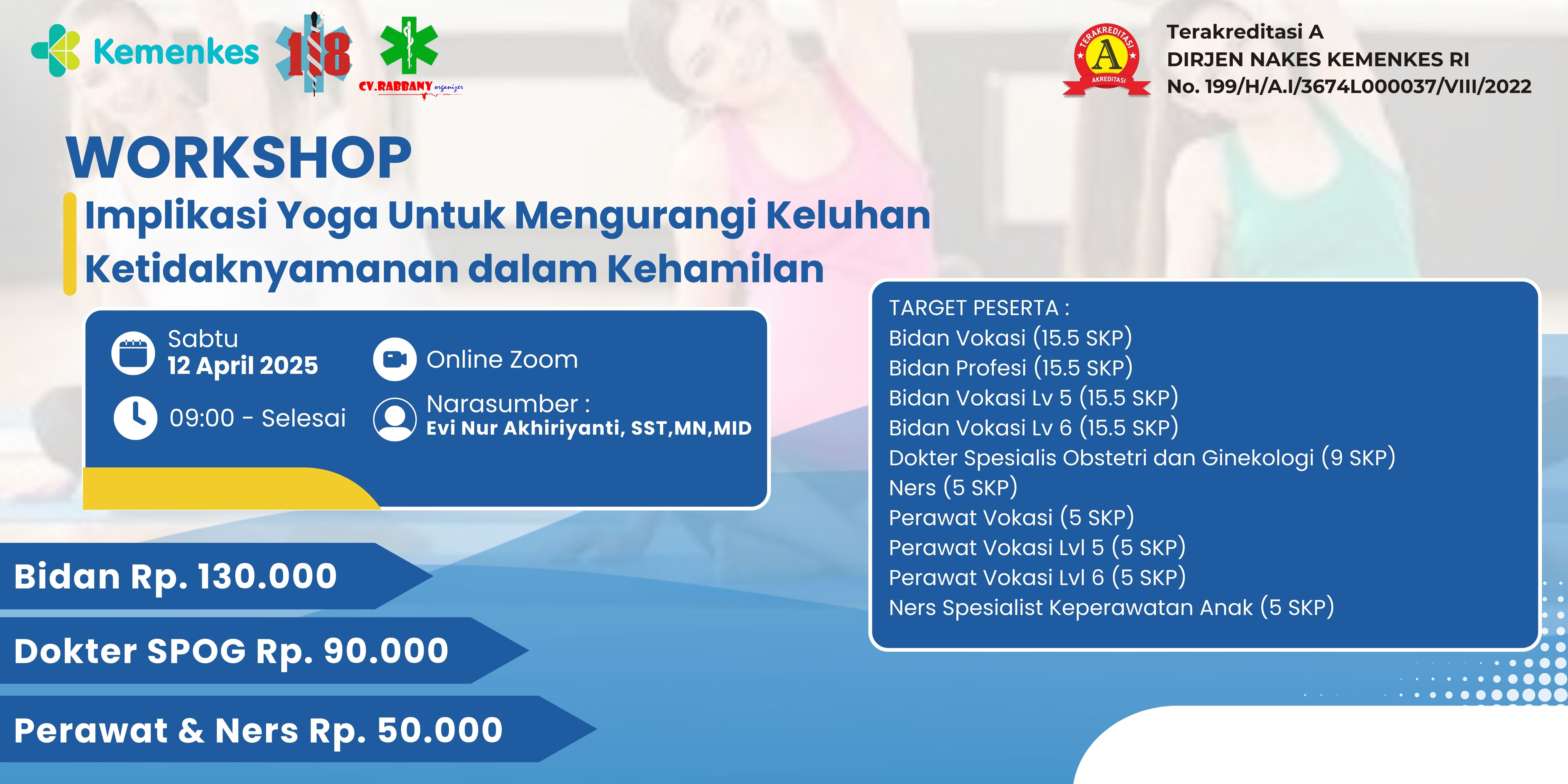  IMPLIKASI YOGA UNTUK MENGURANGI  KELUHAN KETIDAKNYAMANAN PADA KEHAMILAN Angkatan 1