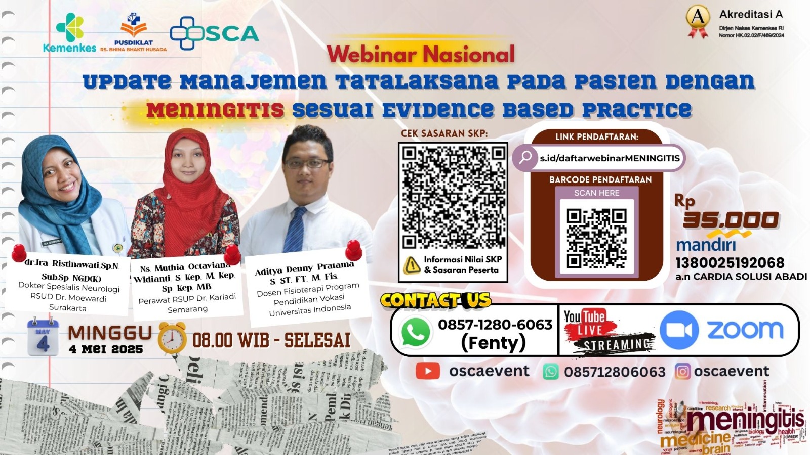 UPDATE MANAJEMEN TATALAKSANA PADA PASIEN DENGAN MENINGITIS  SESUAI EVIDENCE BASED PRACTICE Angkatan 1