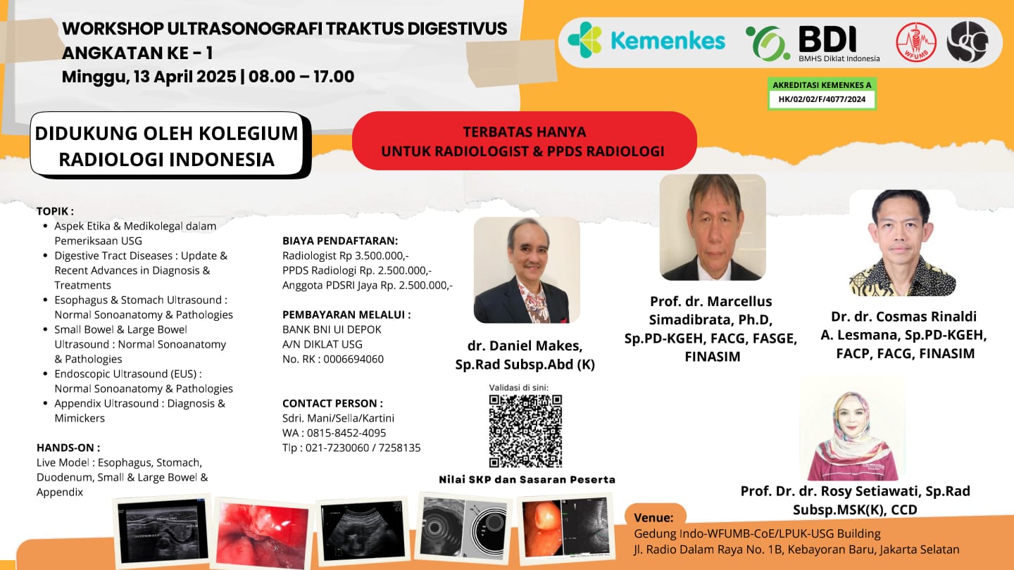 Workshop " USG Traktus Digestivus " Angkatan 1