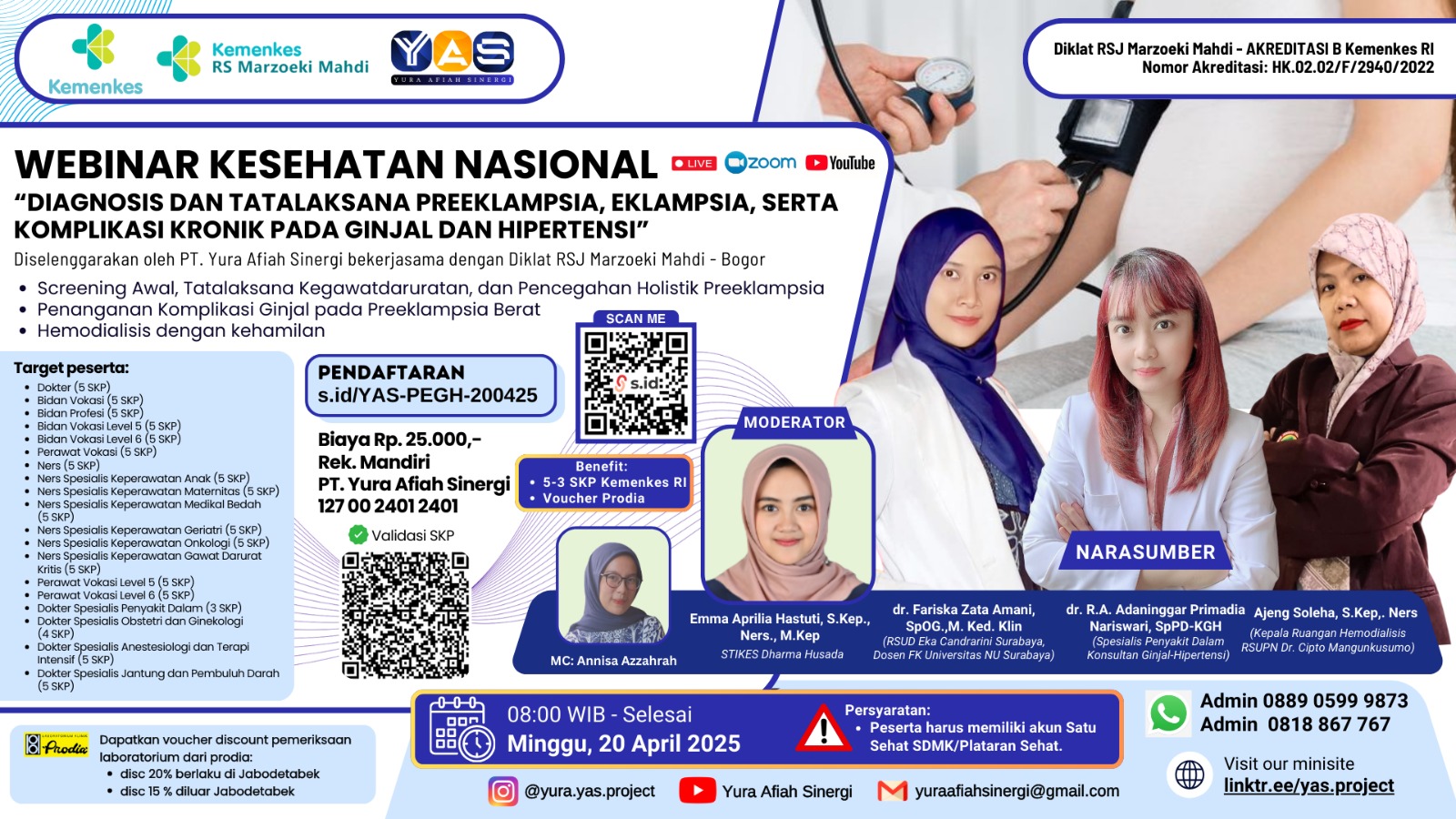 DIAGNOSIS DAN TATALAKSANA PREEKLAMPSIA, EKLAMPSIA SERTA KOMPLIKASI KRONIK PADA GINJAL DAN HIPERTENSI Angkatan 1