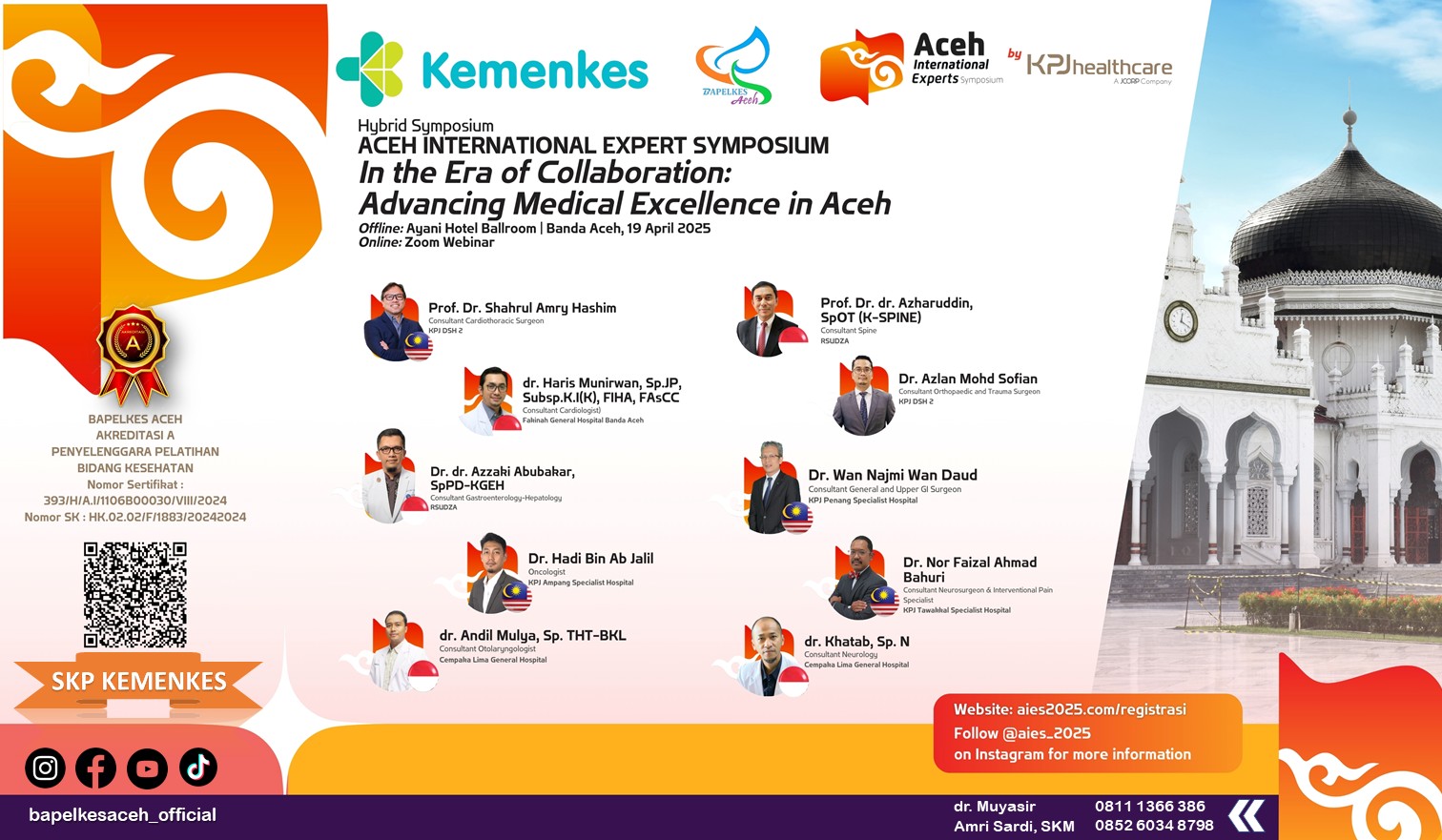  ACEH INTERNATIONAL EXPERT SYMPOSIUM  In the Era of Collaboration:  Advancing Medical Excellence in Aceh Angkatan 1