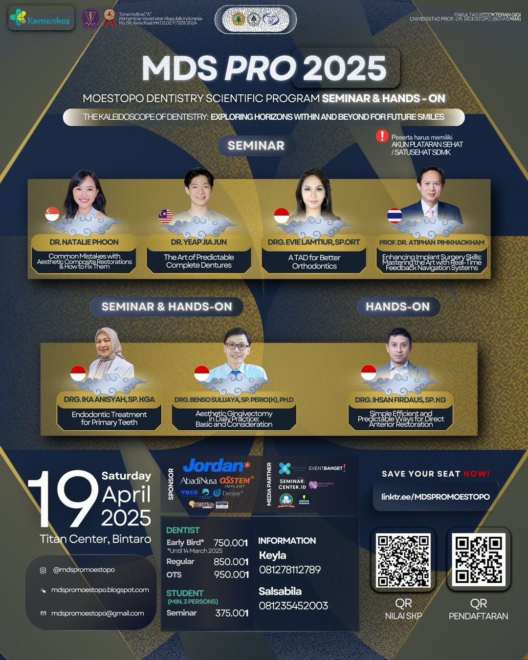 Moestopo Dentistry Scientific Program 2025 “The Kaleidoscope of Dentistry: Exploring Horizons Within and Beyond for Future Smiles” Angkatan 1