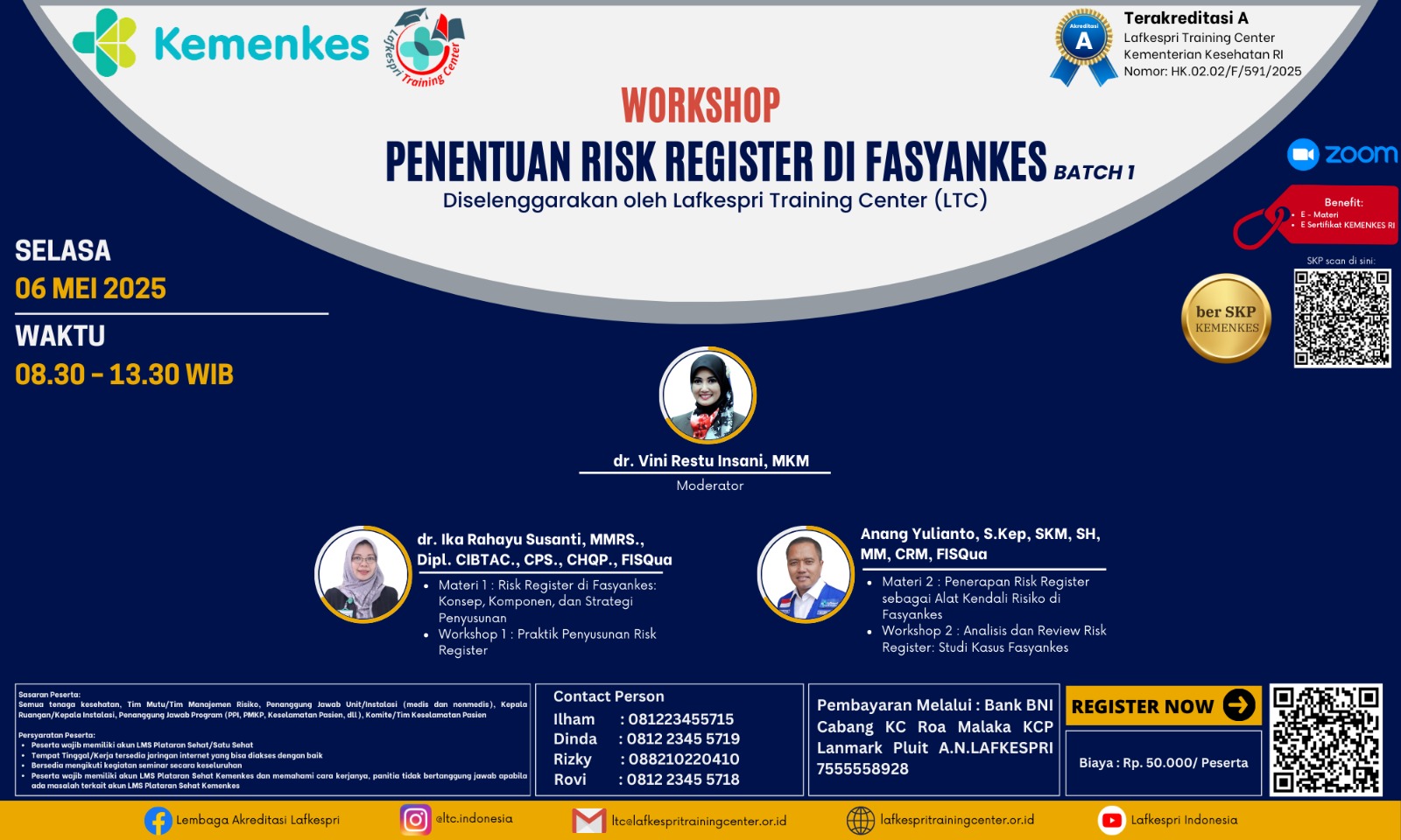 Workshop Penentuan Risk Register di Fasyankes Angkatan 1
