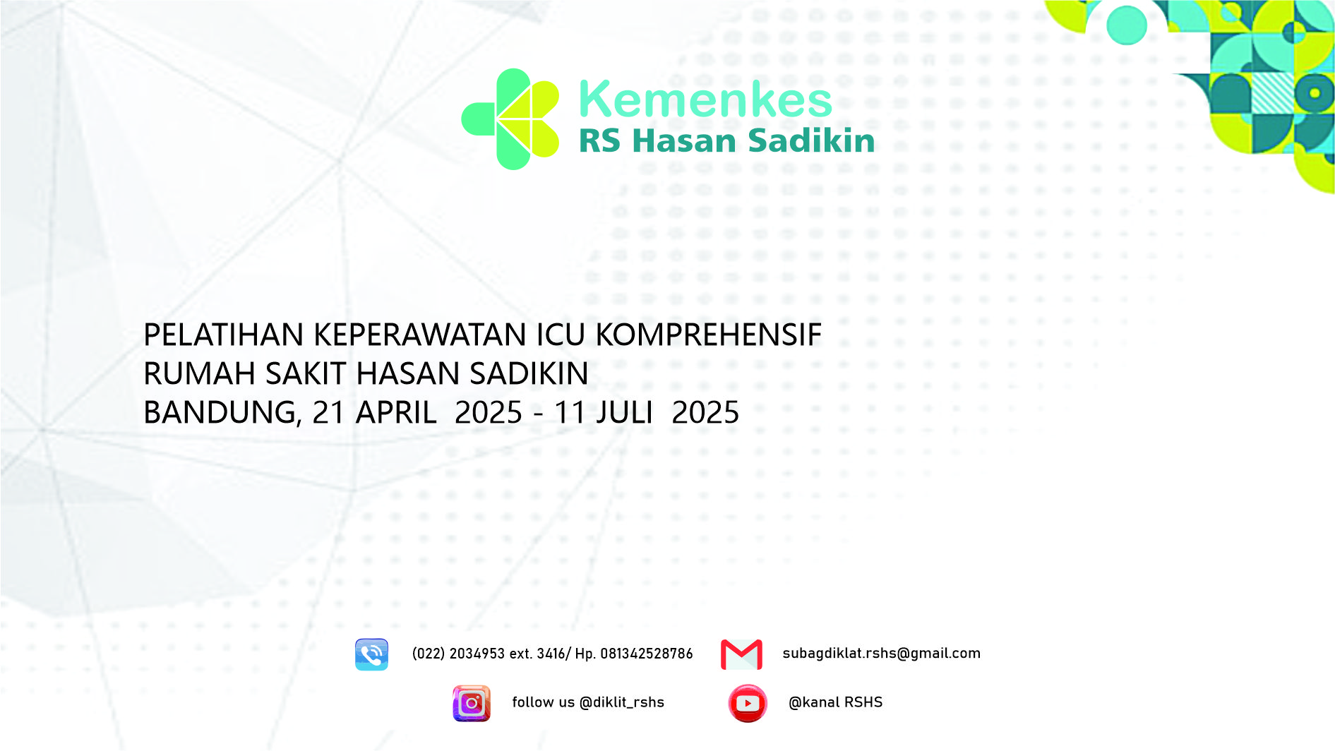 Pelatihan Pelayanan Keperawatan Intensif (ICU) Angkatan 43