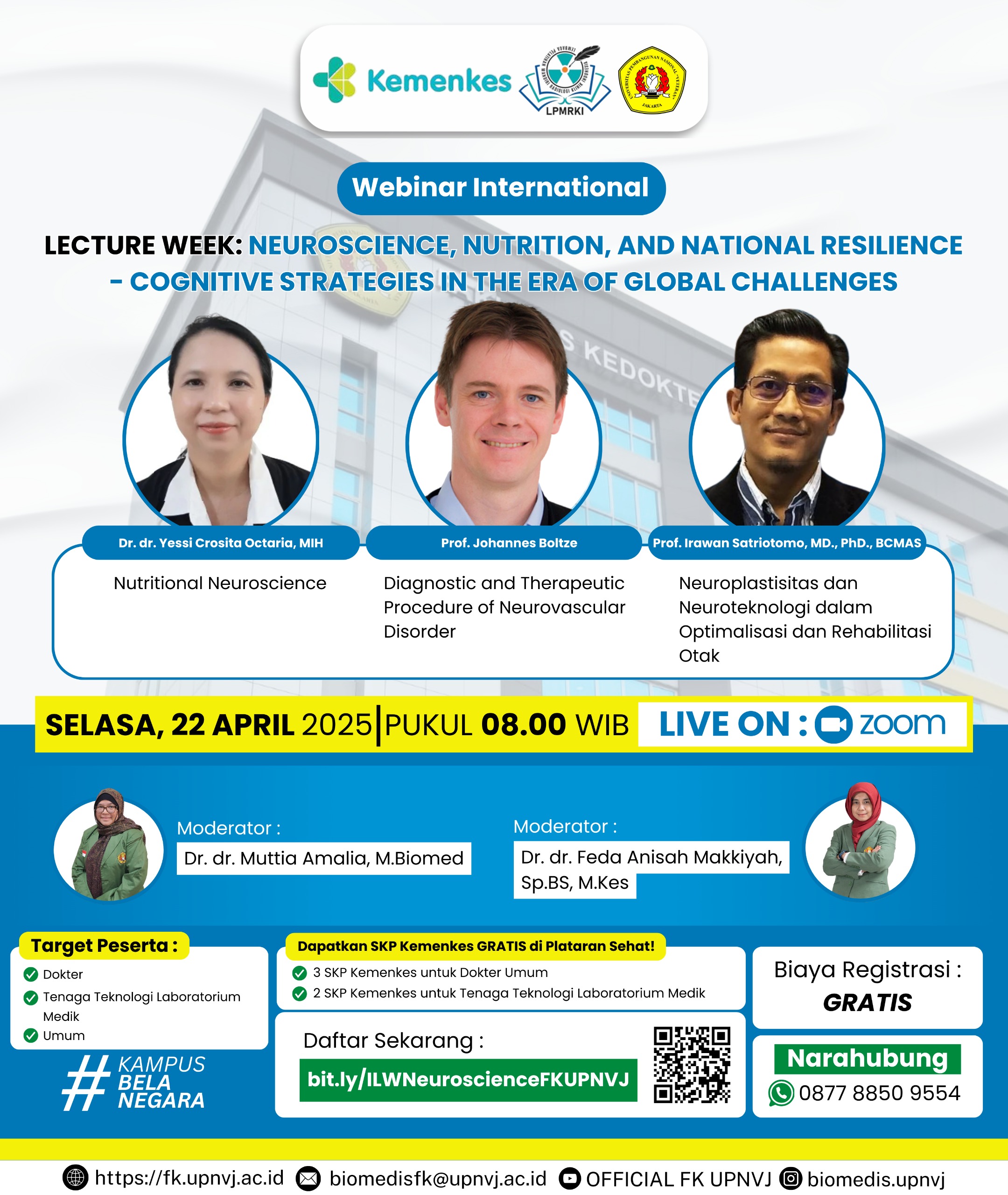 Webinar International Lecture Week Neuroscience, Nutrition, and National Resilience  Cognitive Strategies in the Era of Global Challenges Angkatan 1