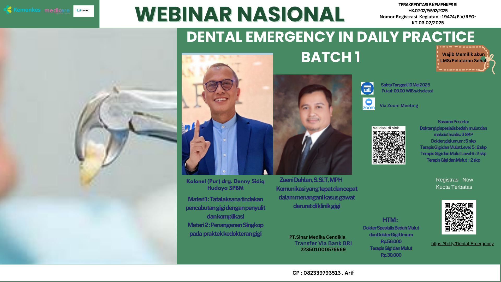 Dental Emergency In Daily Practice Batc 1 Angkatan 1