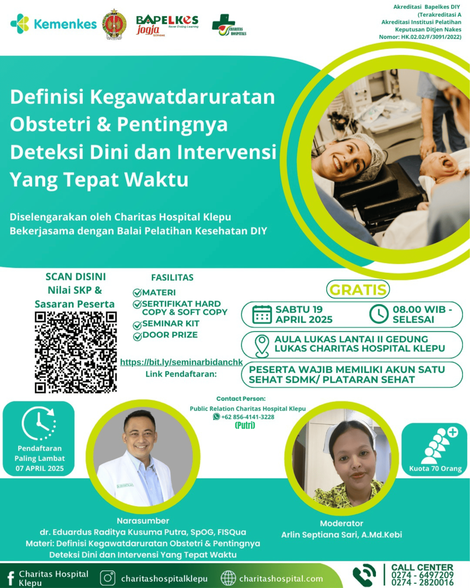 Seminar Kebidanan Kegawatdaruratan Obstetri Angkatan 1