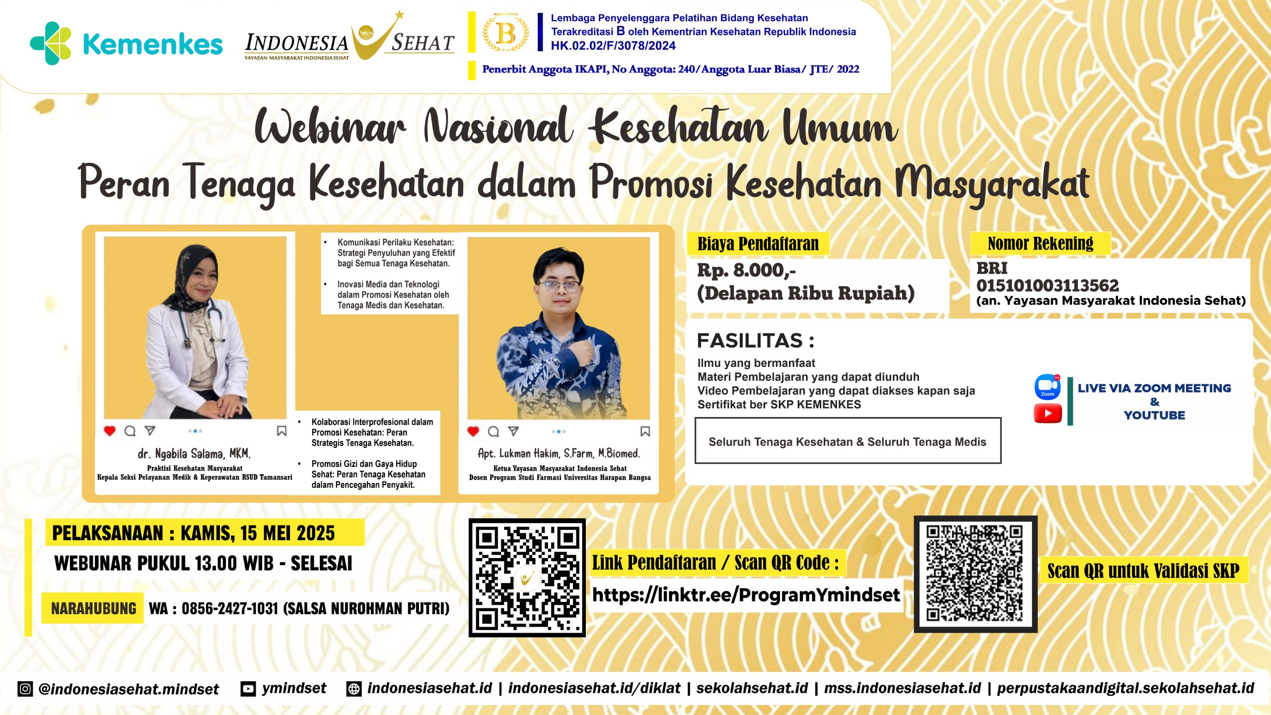 Peran Tenaga Kesehatan dalam Promosi Kesehatan Masyarakat Angkatan 1