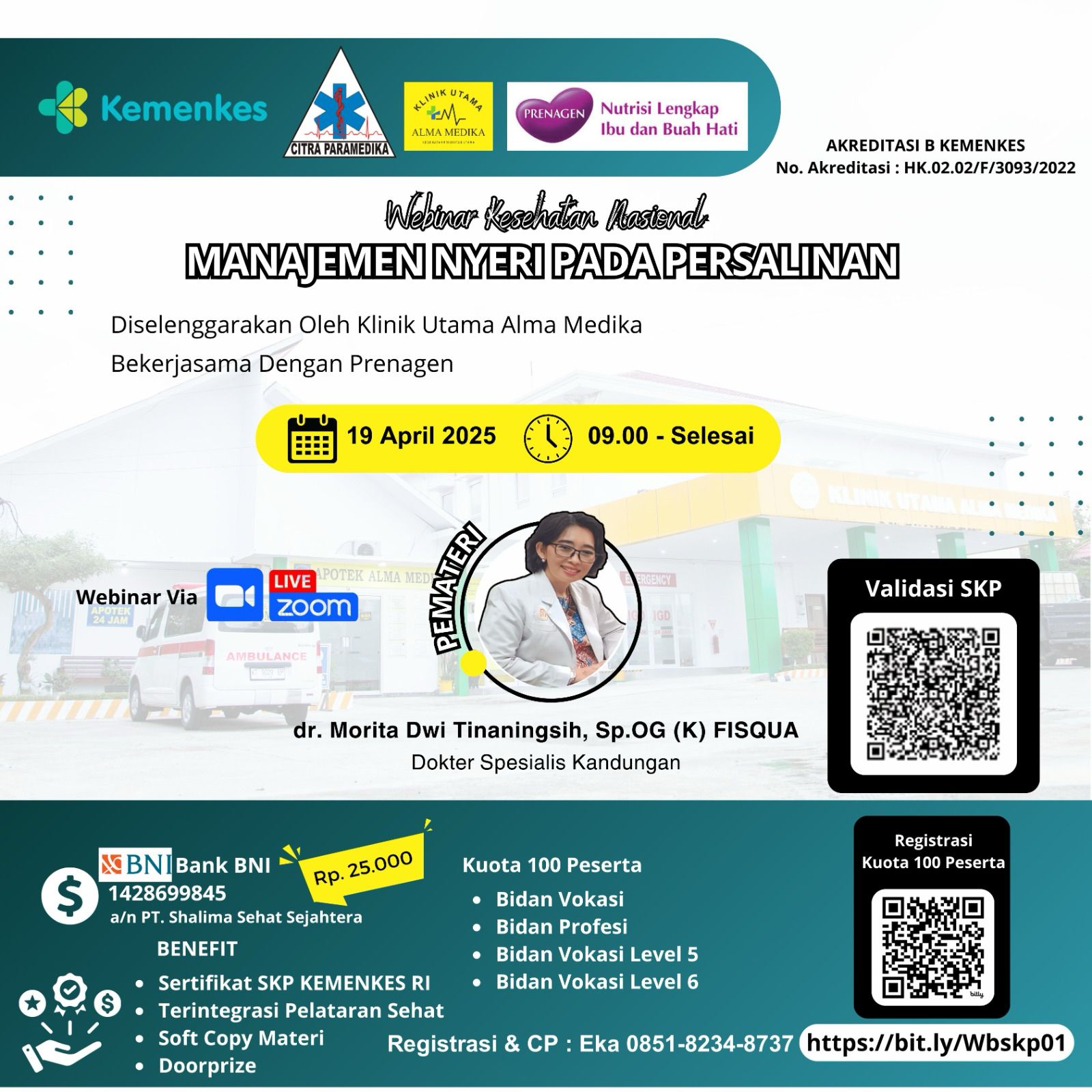 WEBINAR PAINLESS LABOR IN OBSTETRIC Angkatan 1