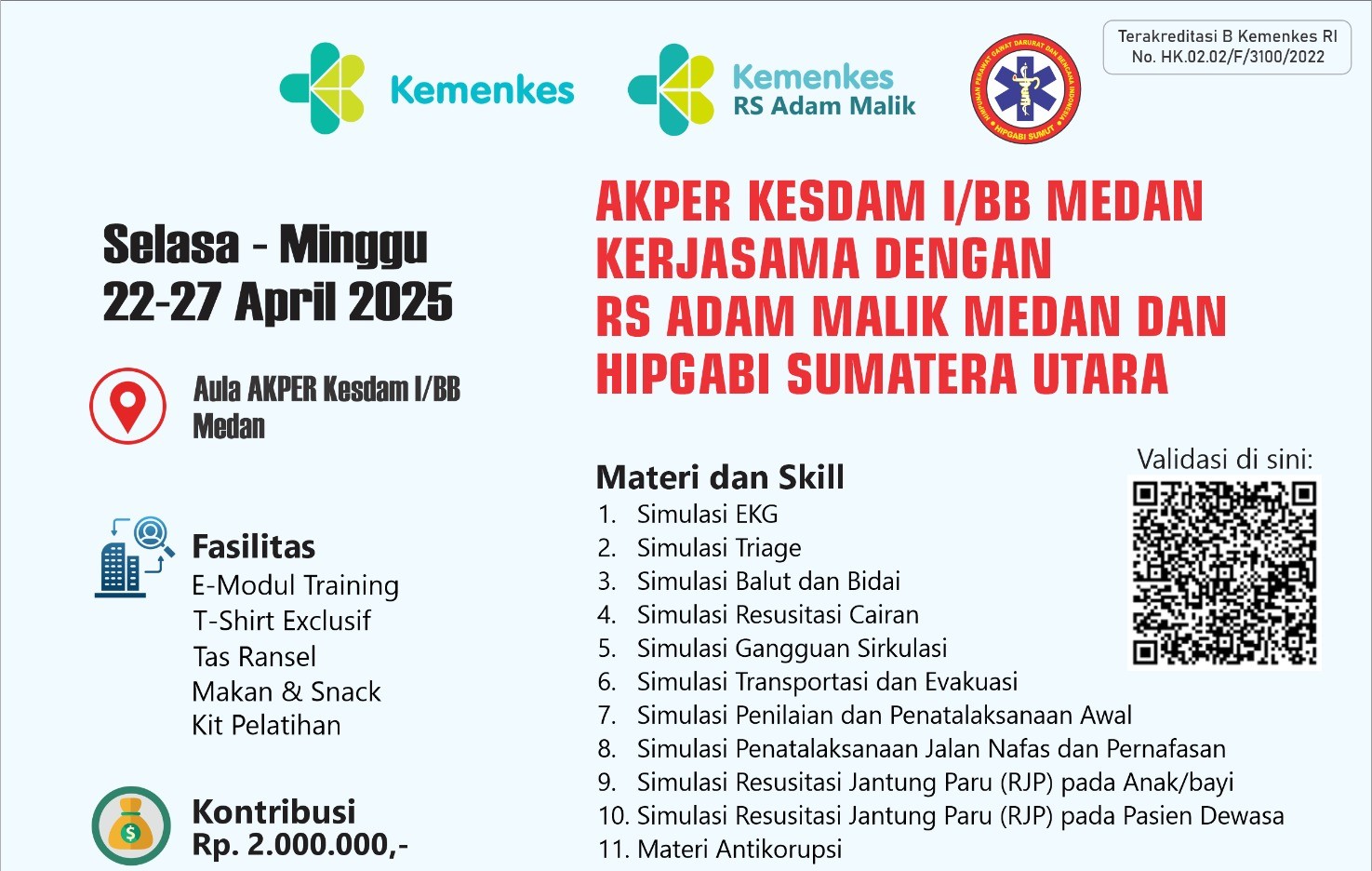 Pelatihan Basic Trauma Cardiac Life Support (BTCLS) Angkatan 8