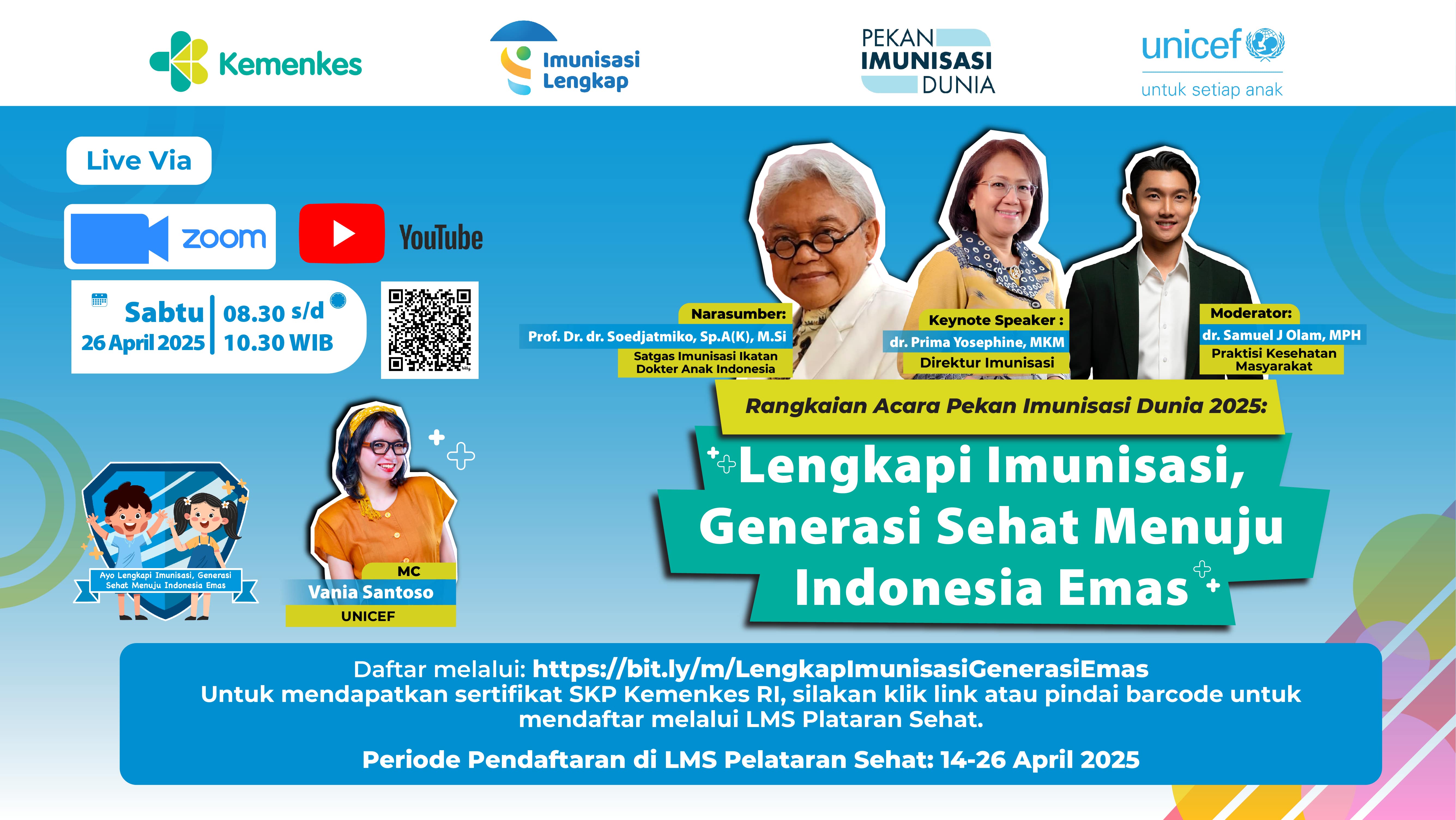 Lengkapi Imunisasi,  Generasi Sehat Menuju Indonesia Emas Angkatan 1