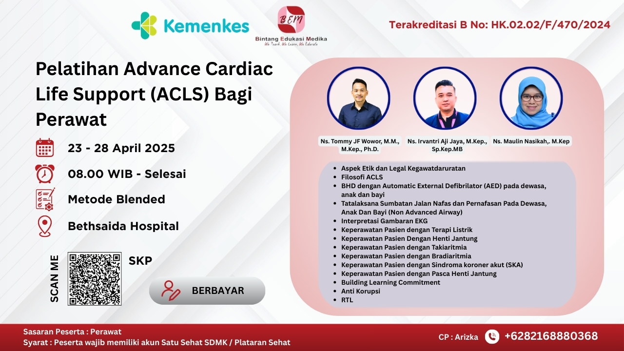 Pelatihan Advance Cardiac Life Support (ACLS) bagi Perawat Angkatan 1