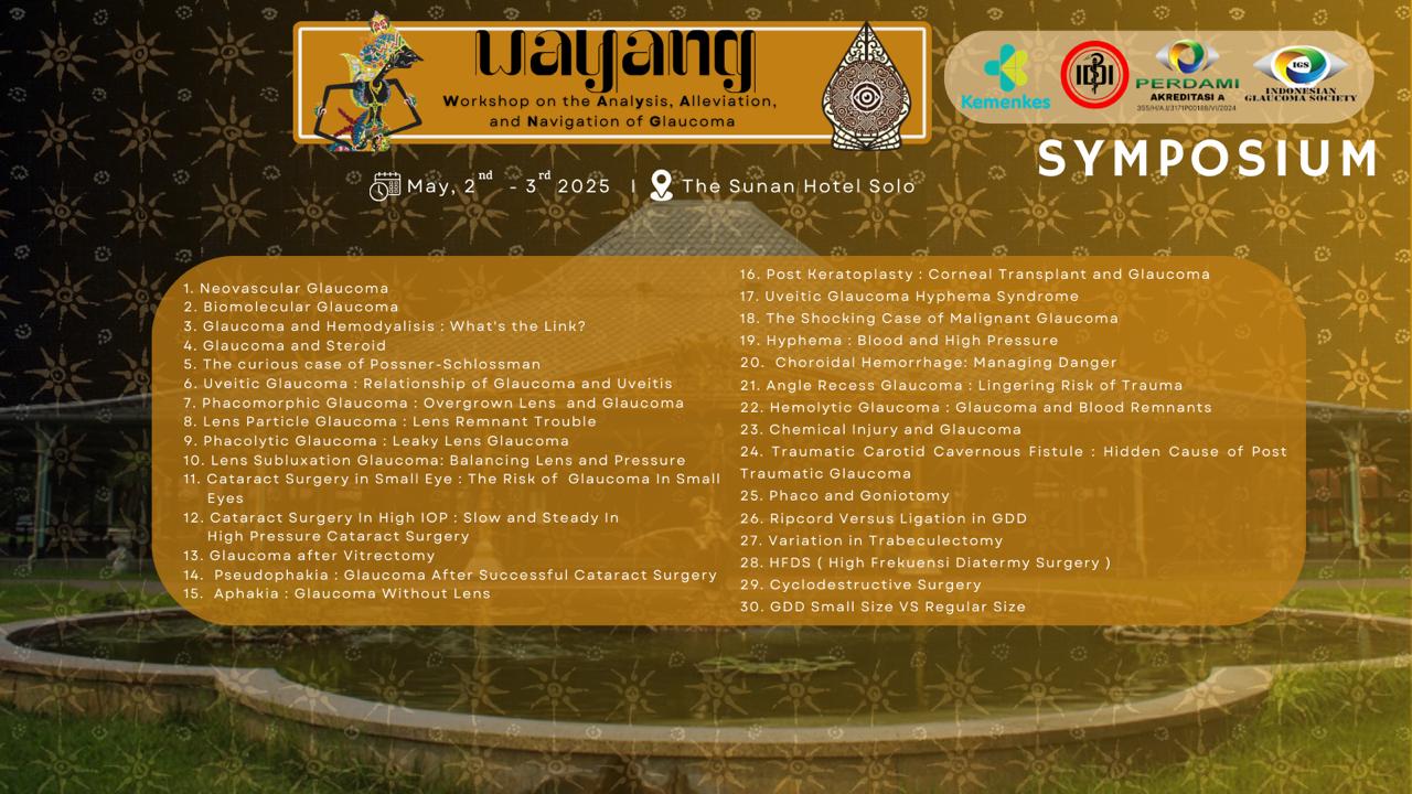 SYMPOSIUM 10th NATIONAL GLAUCOMA MEETING