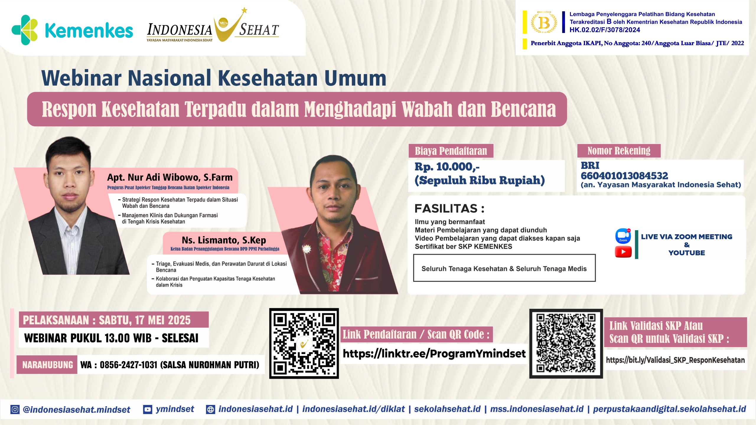Respon Kesehatan Terpadu dalam Menghadapi Wabah dan Bencana Angkatan 1