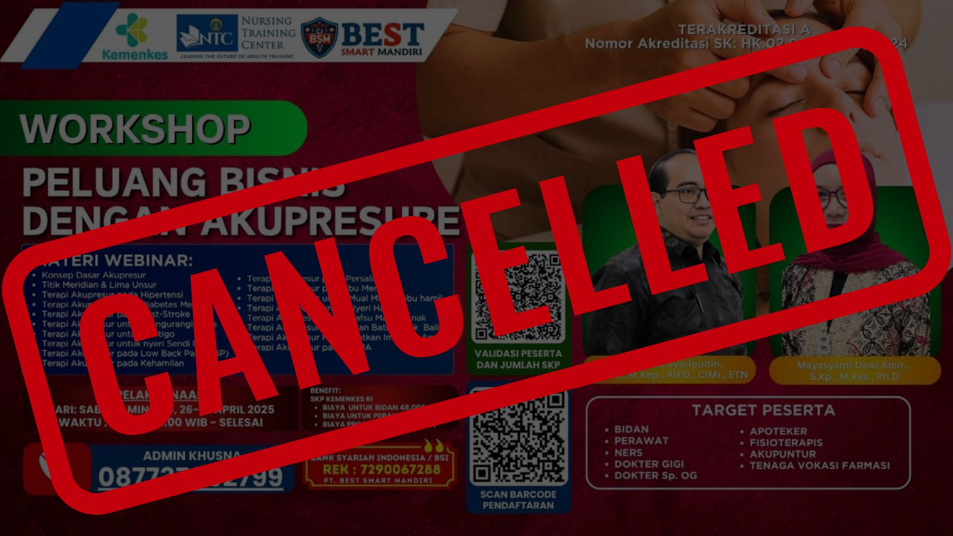 Peluang Bisnis Dengan Akupresure Angkatan 1
