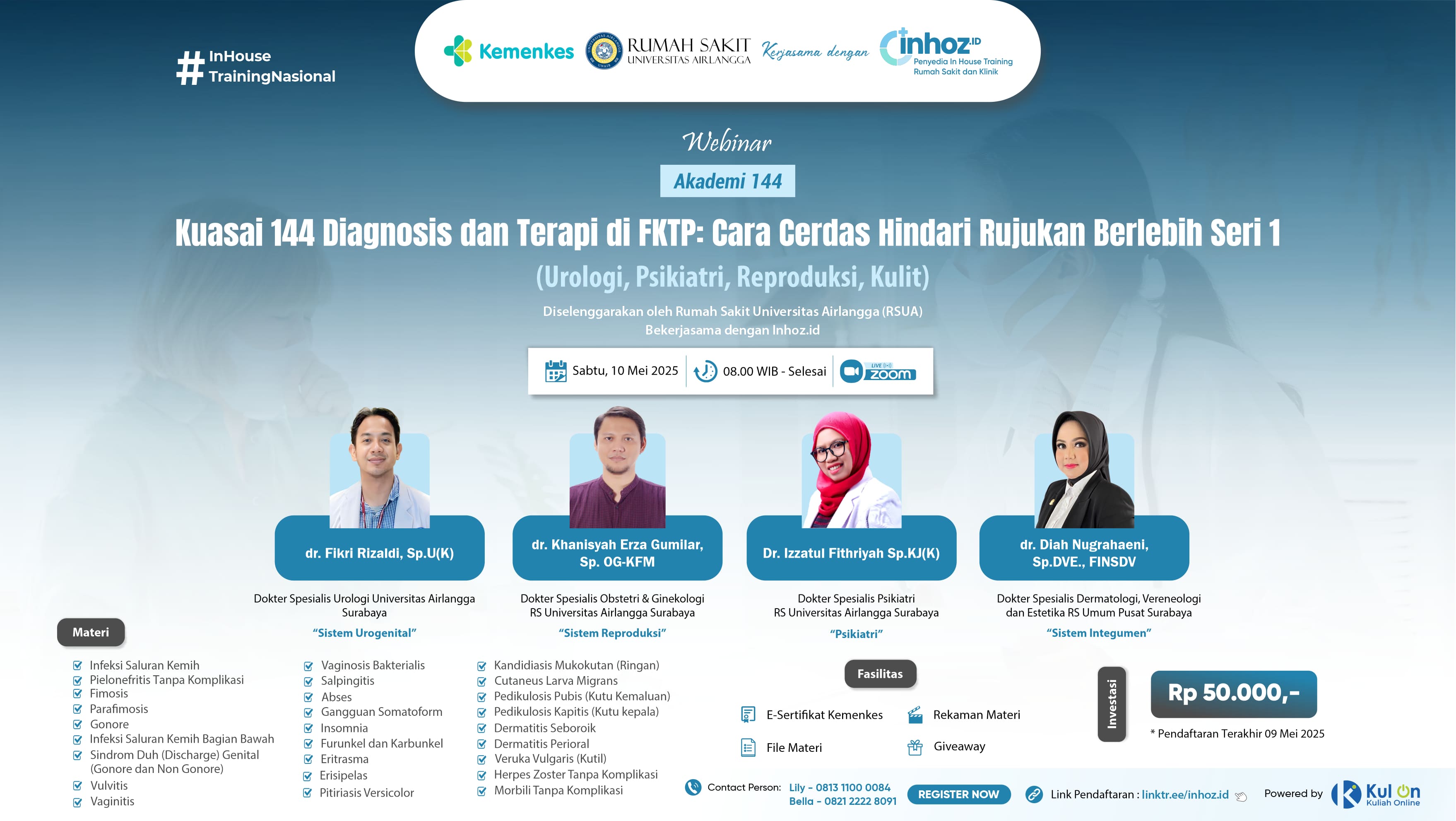 AKADEMI 144, Kuasai 144 Diagnosis dan Terapi di FTKP: Cara Cerdas Hindari Rujukan Berlebih Seri 1 Angkatan 1