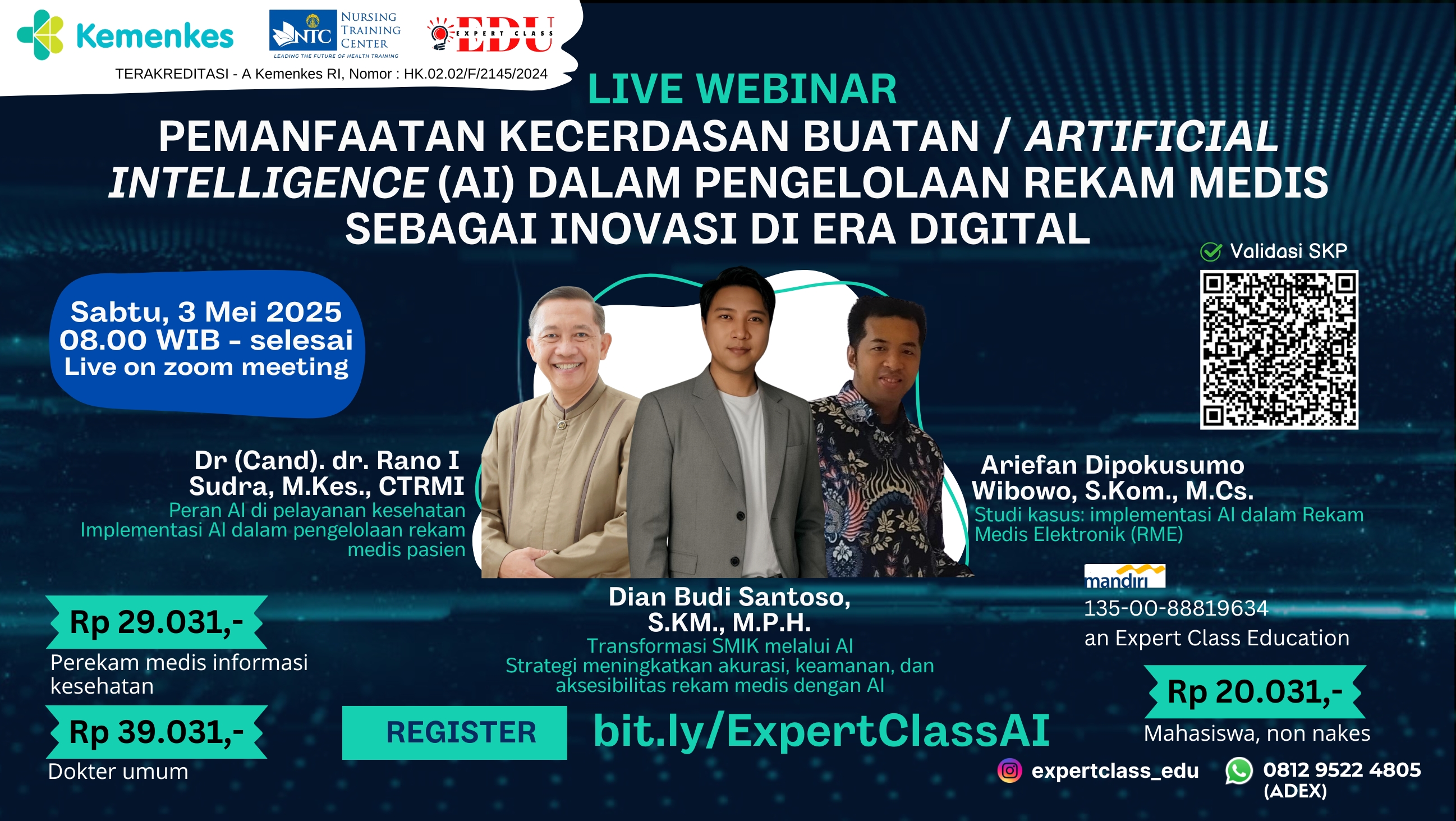 Pemanfaatan Kecerdasan Buatan / Artificial Intelligence (AI) Dalam Pengelolaan Rekam Medis Sebagai Inovasi Di Era Digital Angkatan 1