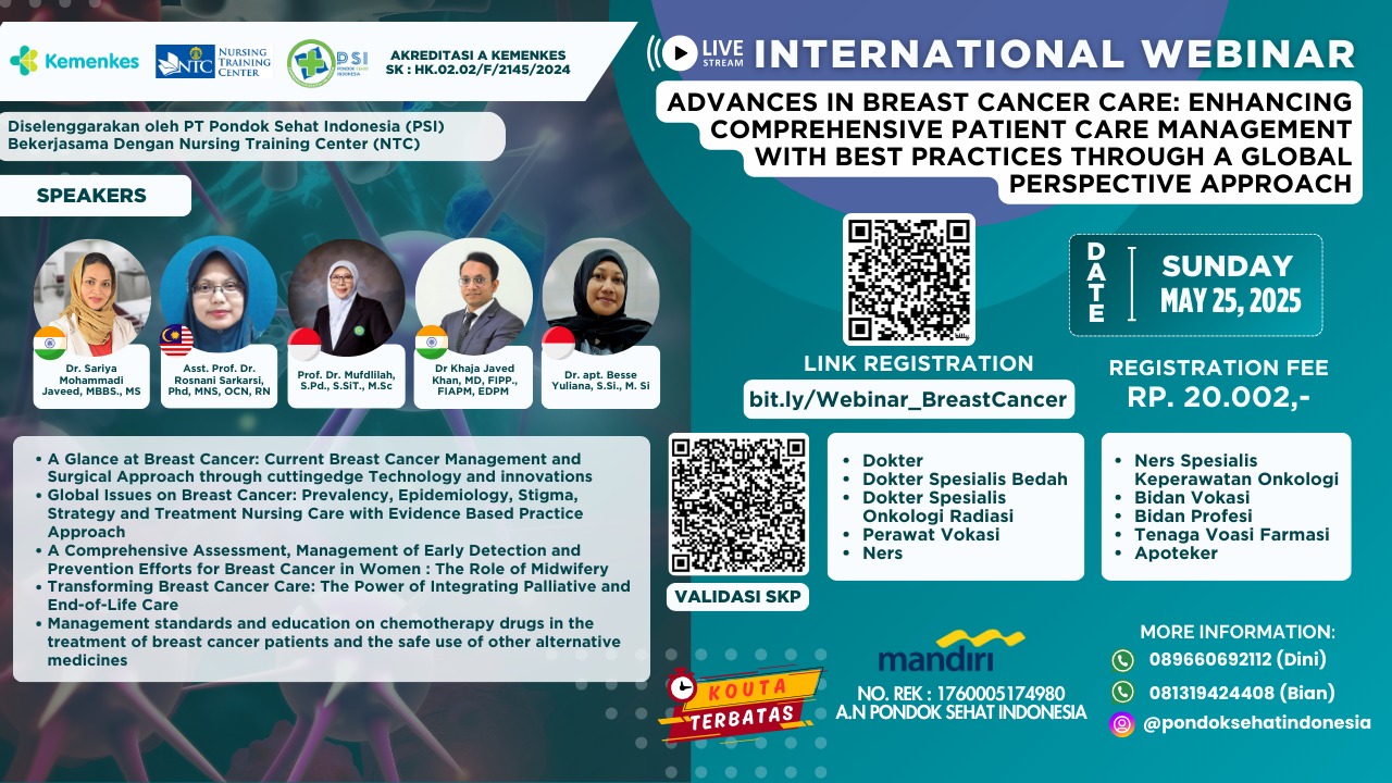 Advances in Breast Cancer Care: Enhancing Comprehensive Patient Care Management with Best Practices Through a Global Perspective Approach Angkatan 1