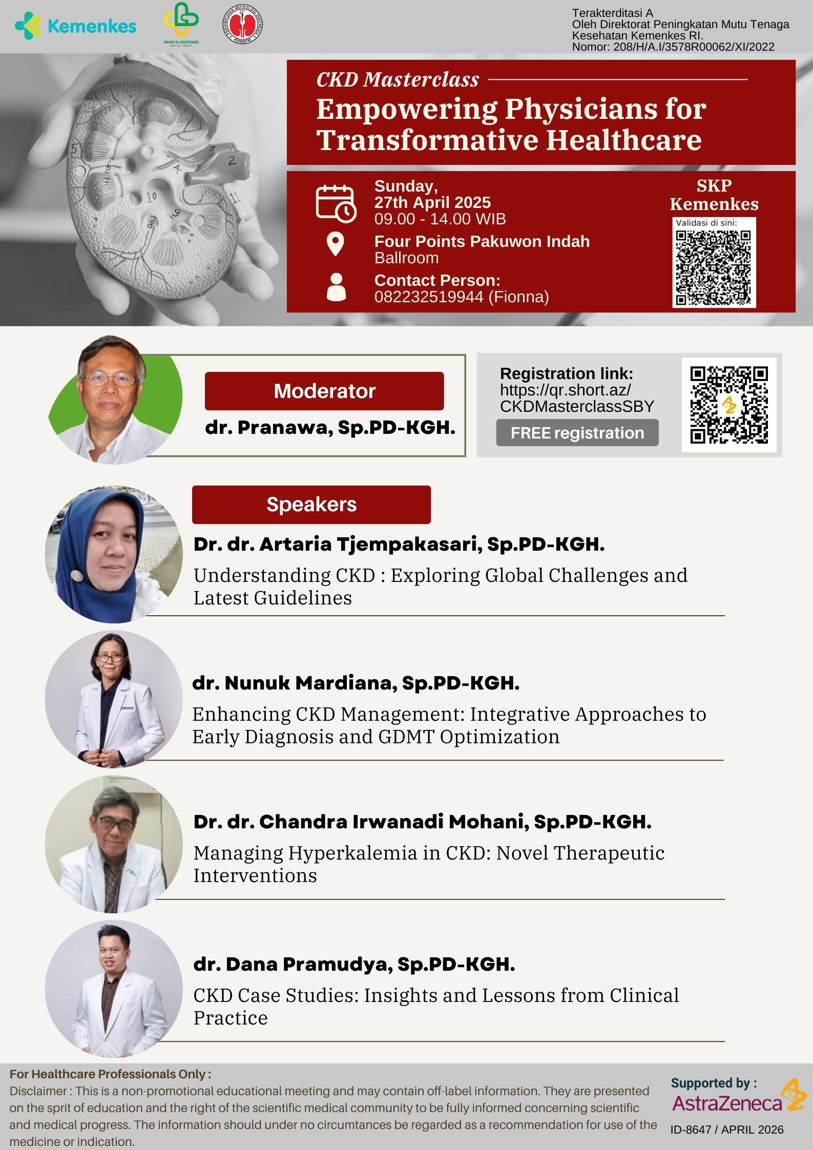 Workshop CKD Masterclass: Empowering Physicians for Transformative Healthcare Angkatan 1