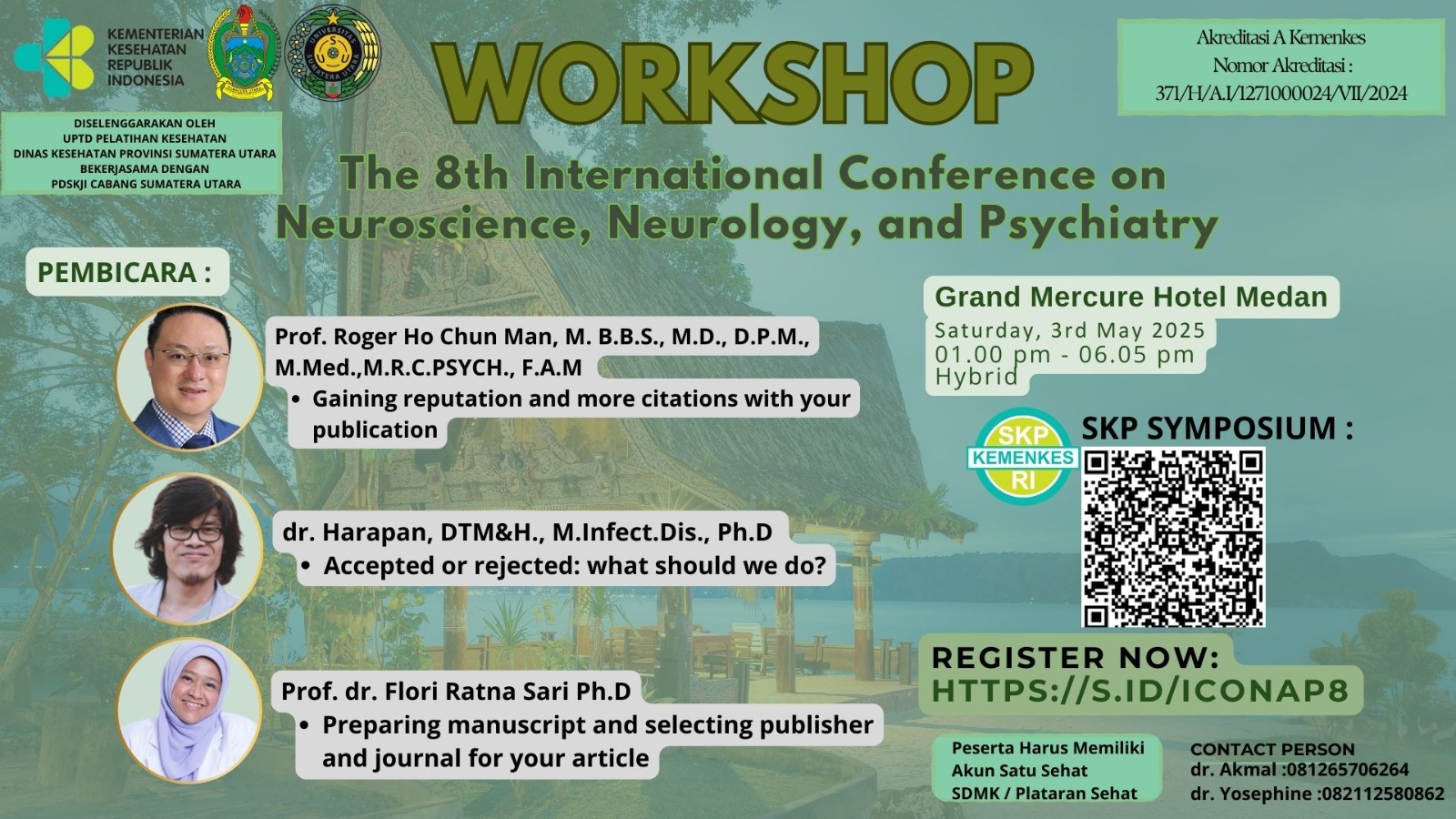 Workshop The 8th International Conference on Neurosciene, Neuorology, and Psychiatry Angkatan 1