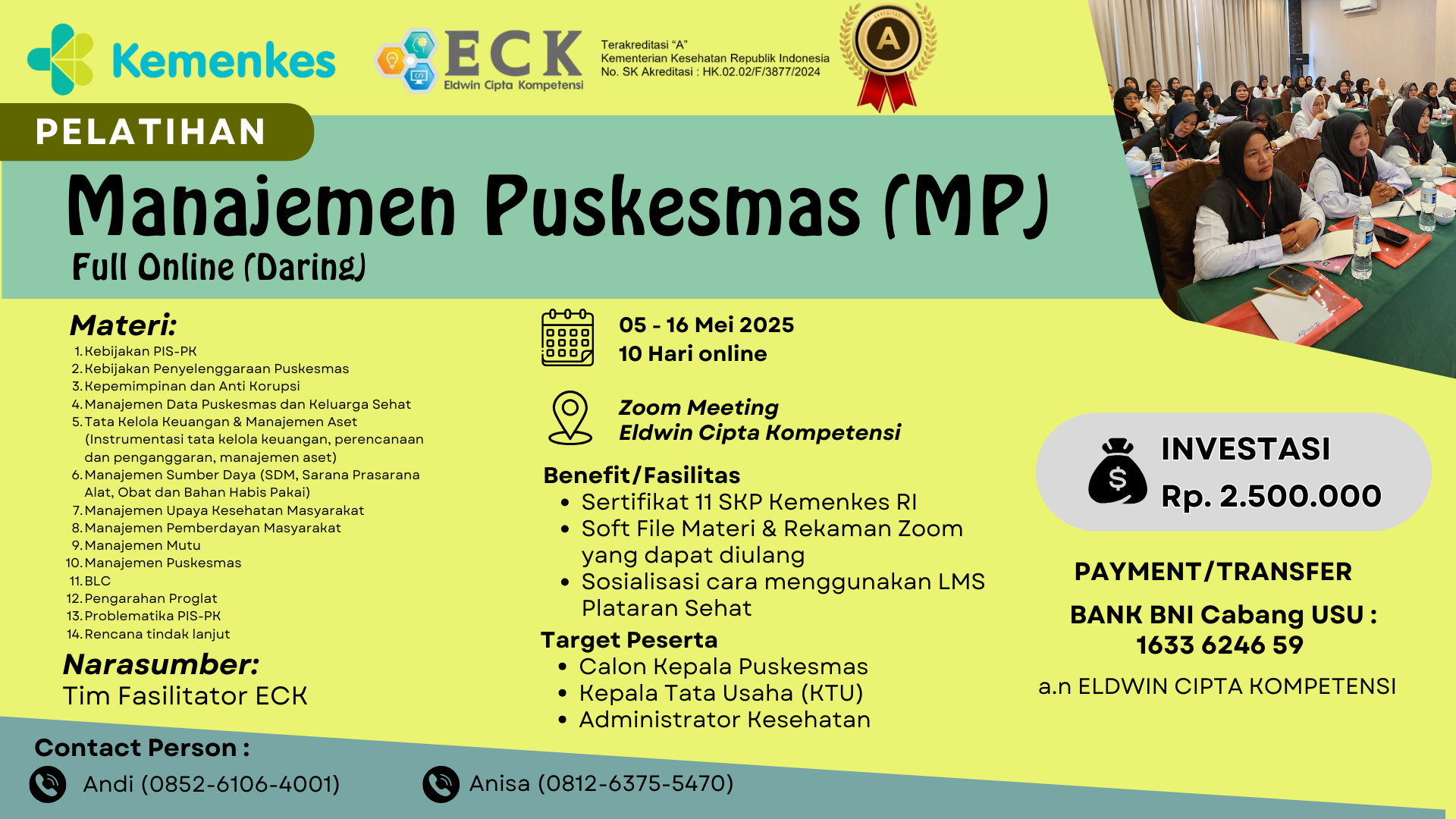 Pelatihan Manajemen Puskesmas (MP) Angkatan 4