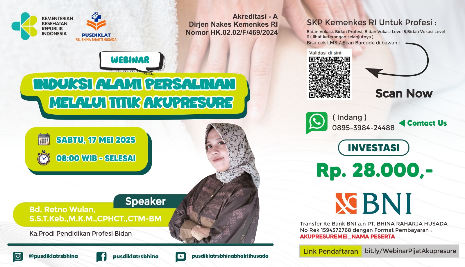 Induksi alami persalinan melalui titik akupresure Angkatan 1