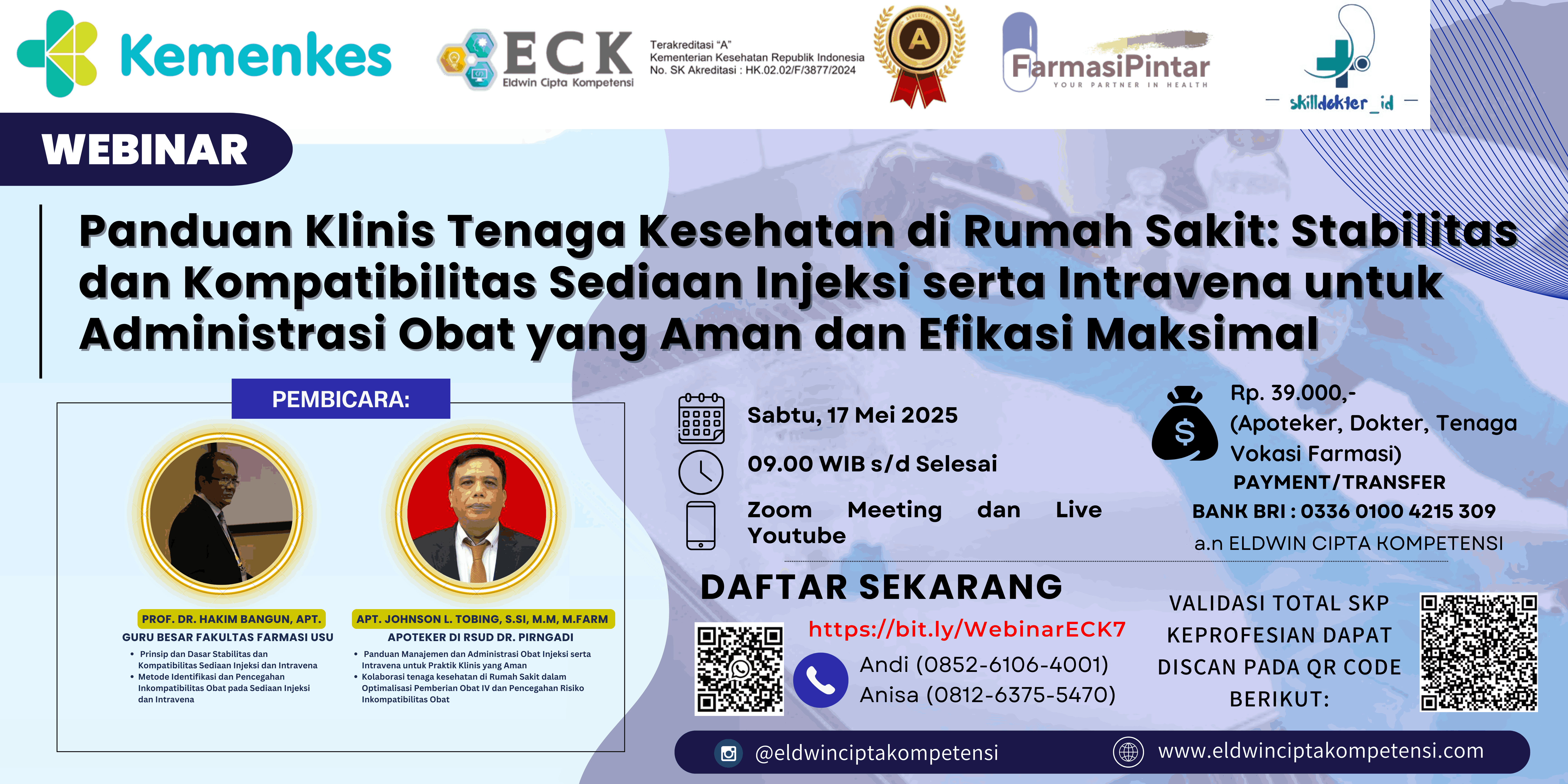 Panduan Klinis Tenaga Kesehatan di Rumah Sakit: Stabilitas dan Kompatibilitas Sediaan Injeksi serta Intravena untuk Administrasi Obat yang Aman dan Efikasi Maksimal Angkatan 1