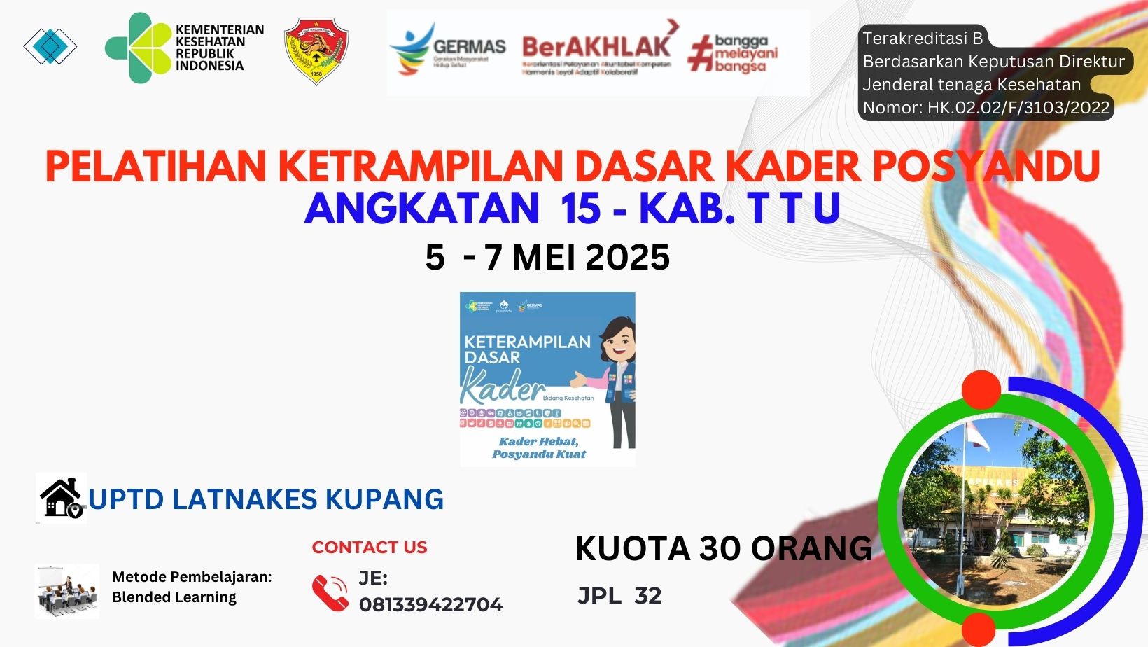Pelatihan Keterampilan Dasar Kader Posyandu Angkatan 15