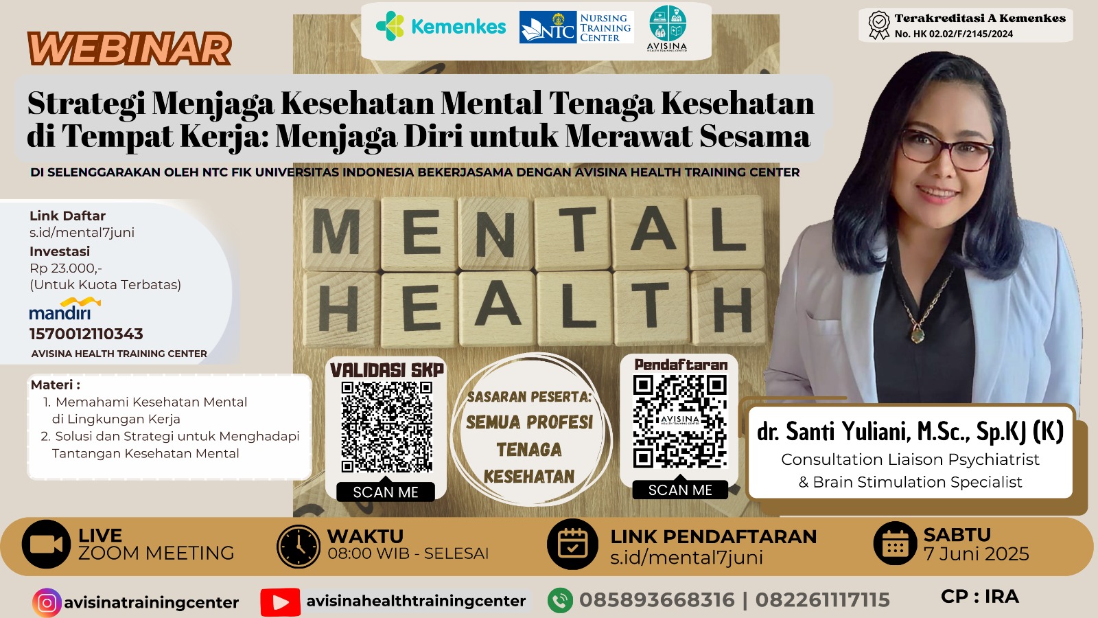 Strategi Menjaga Kesehatan Mental Tenaga  Kesehatan di Tempat Kerja: Menjaga Diri untuk  Merawat Sesama Angkatan 1