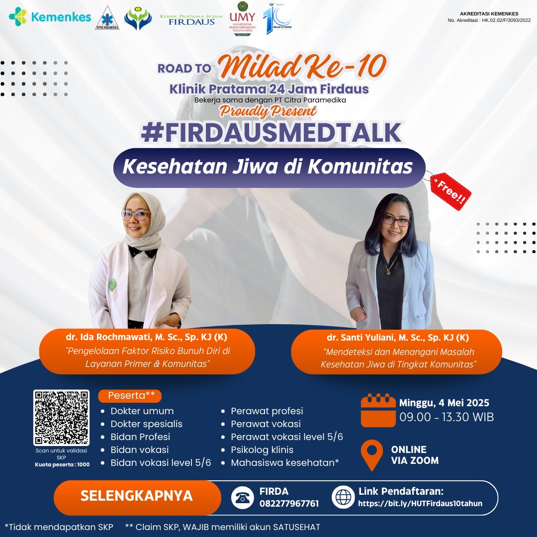 Webinar Kesehatan Jiwa Di Komunitas Angkatan 1